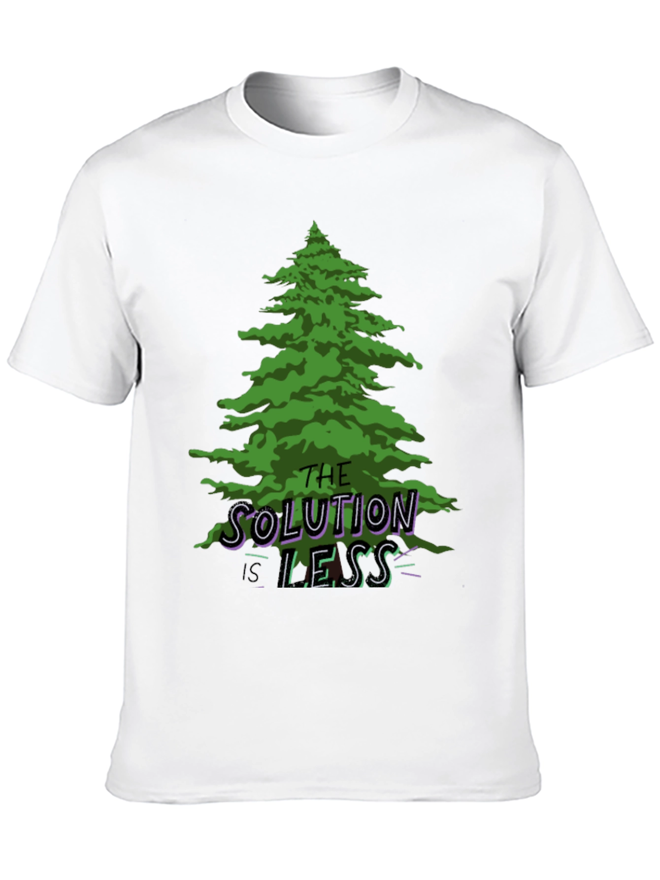 Eco-Friendly Graphic Tee: The Solution is Less