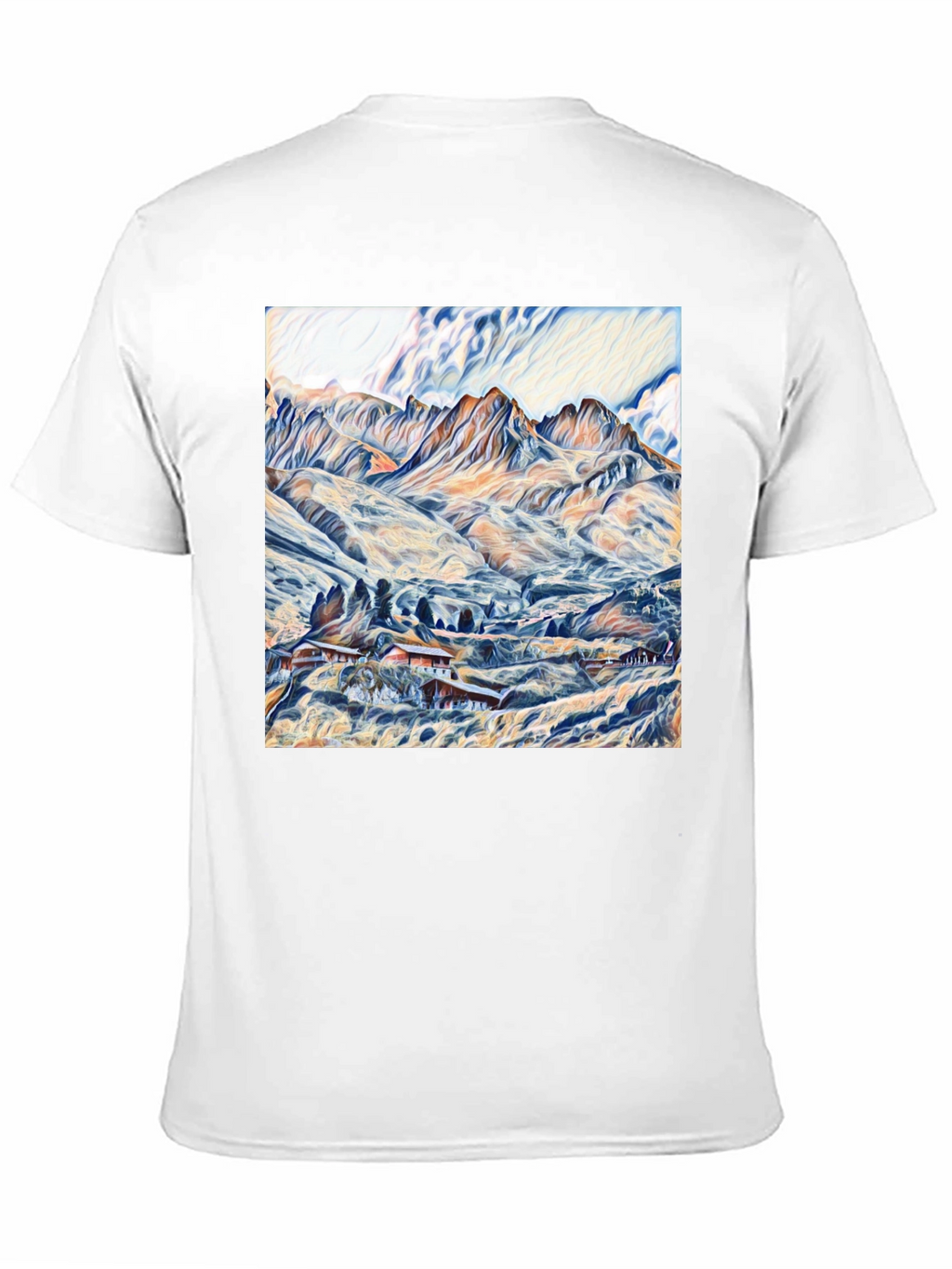 Mountain Vista Graphic Tee - Artistic Design