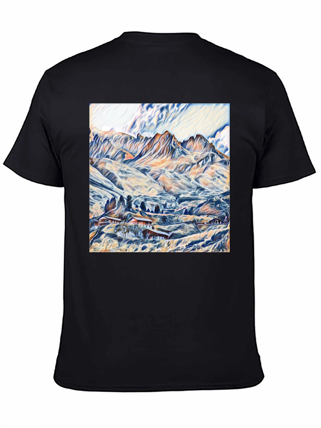 Mountain Vista Graphic Tee - Artistic Design
