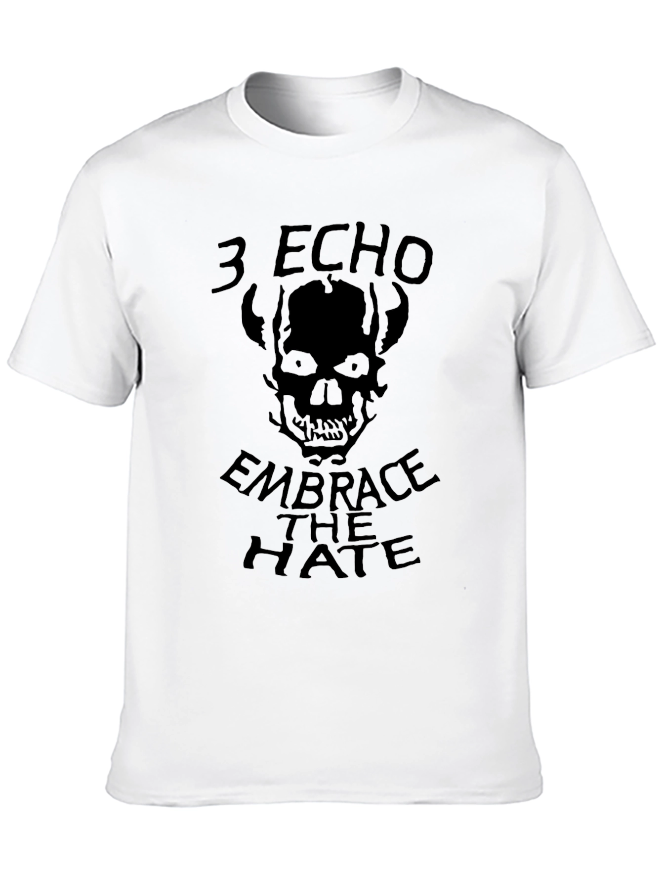 3 Echo Embrace the Hate Black Graphic Tee