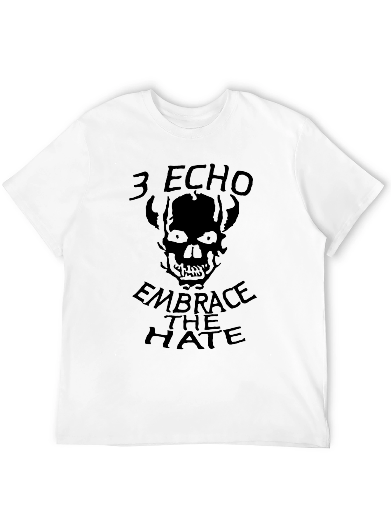 3 Echo Embrace the Hate Black Graphic Tee