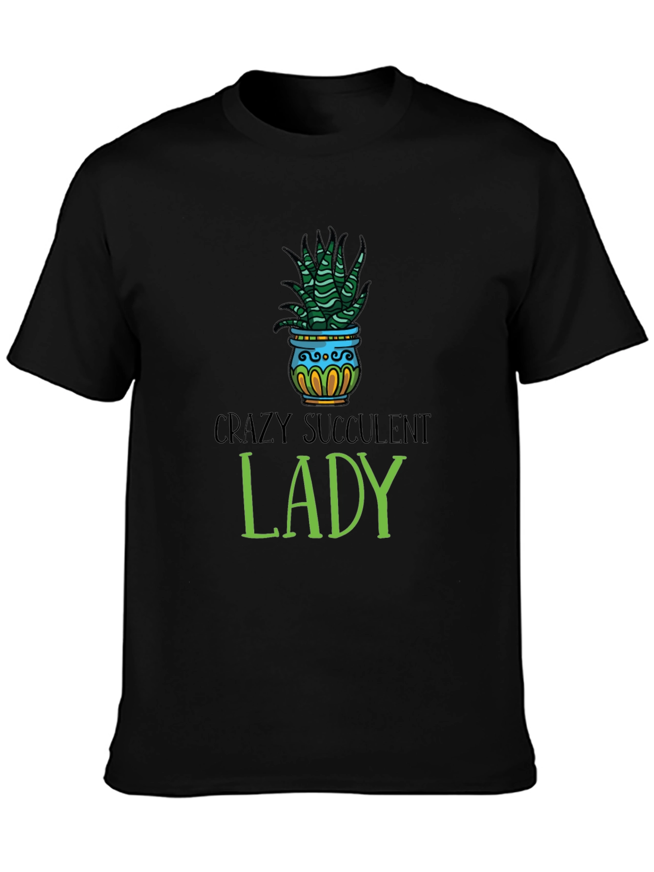 Crazy Succulent Lady T-Shirt - Unisex Graphic Tee