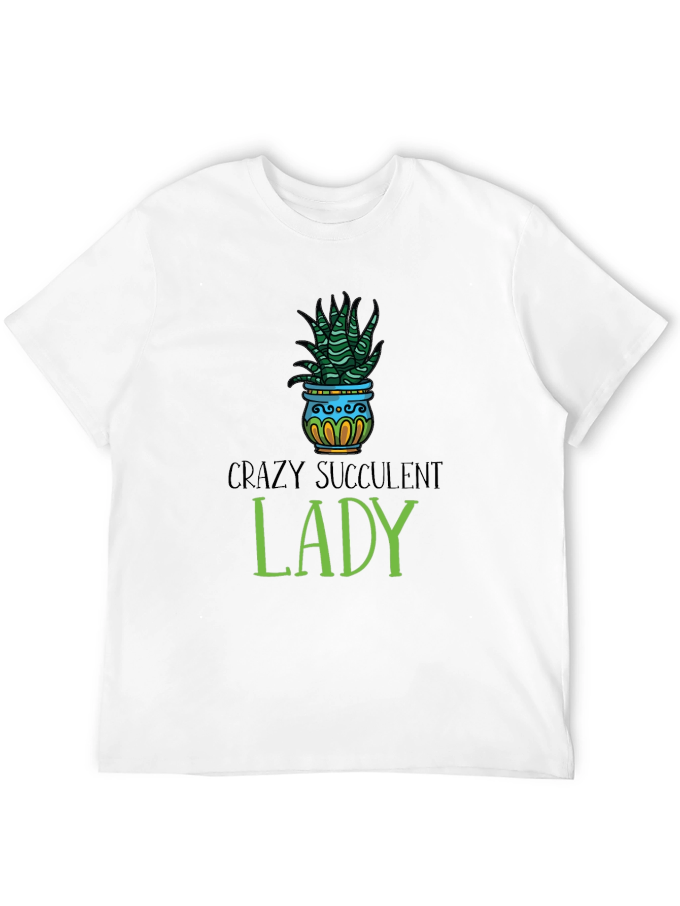 Crazy Succulent Lady T-Shirt - Unisex Graphic Tee