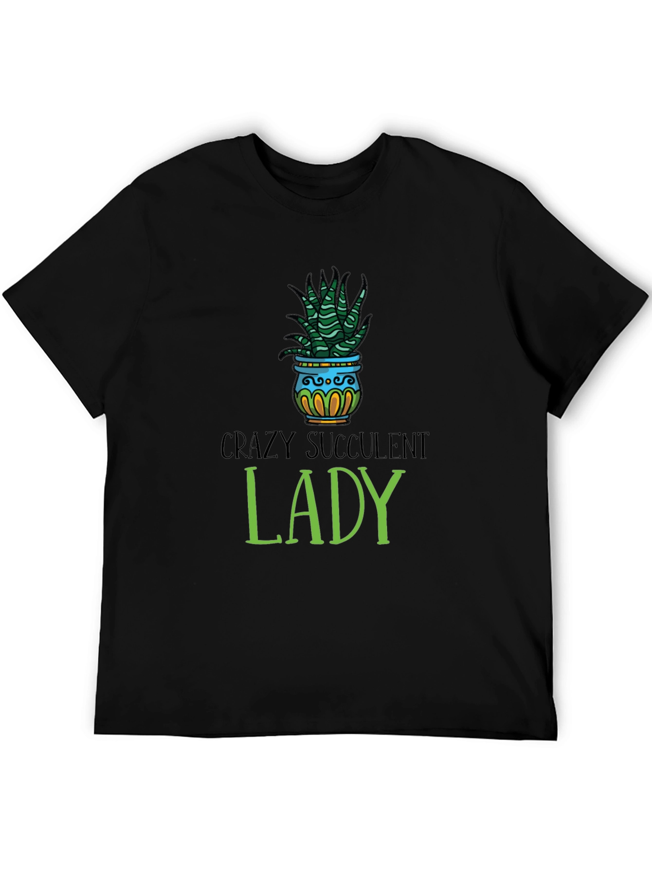 Crazy Succulent Lady T-Shirt - Unisex Graphic Tee