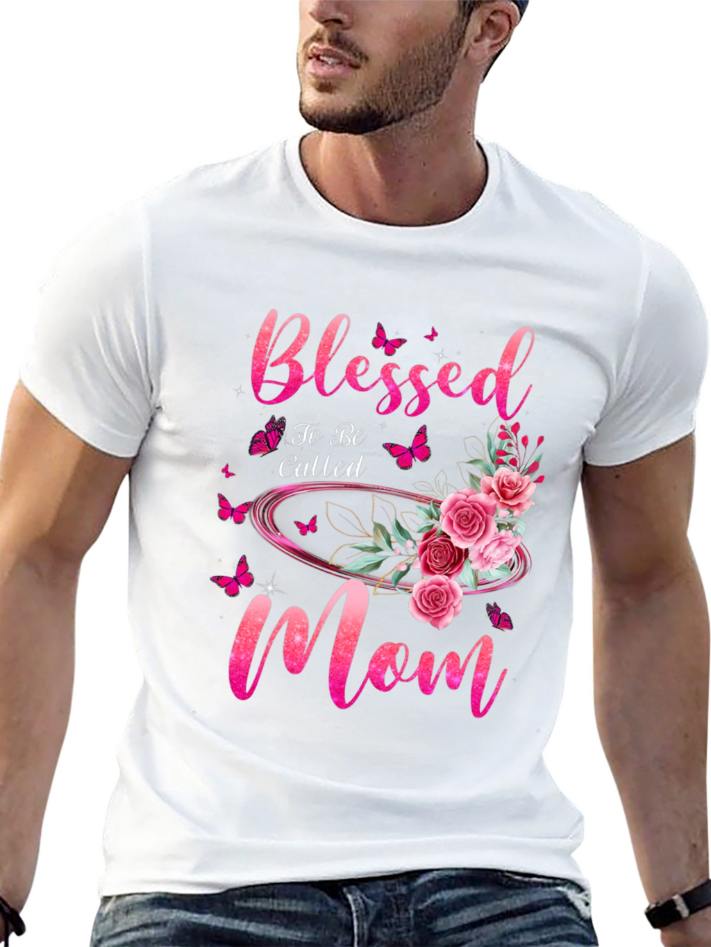 Blessed Mom Floral T-Shirt