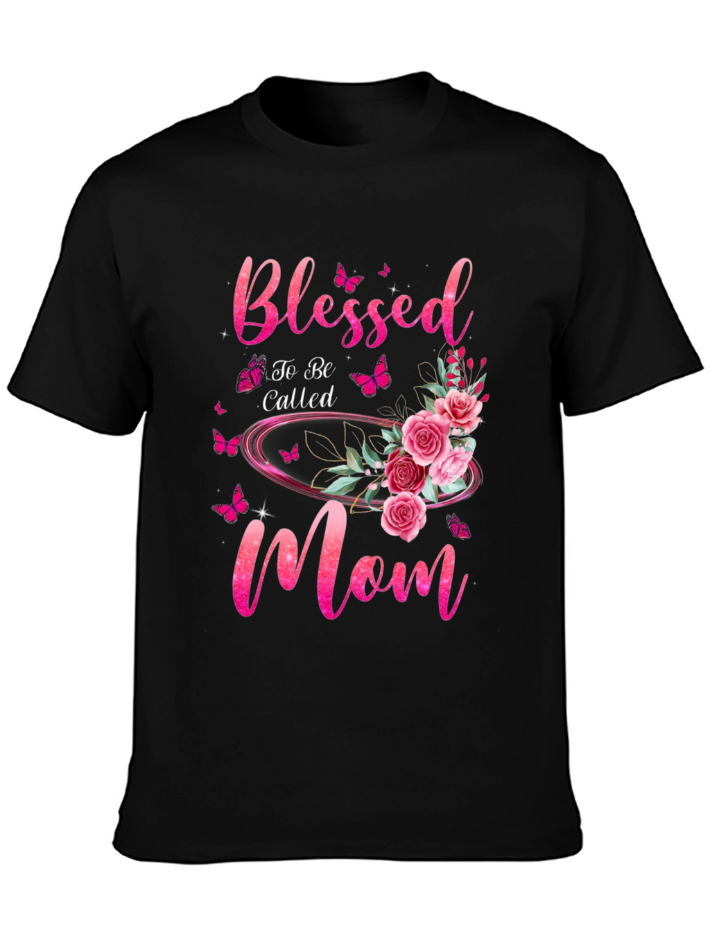 Blessed Mom Floral T-Shirt