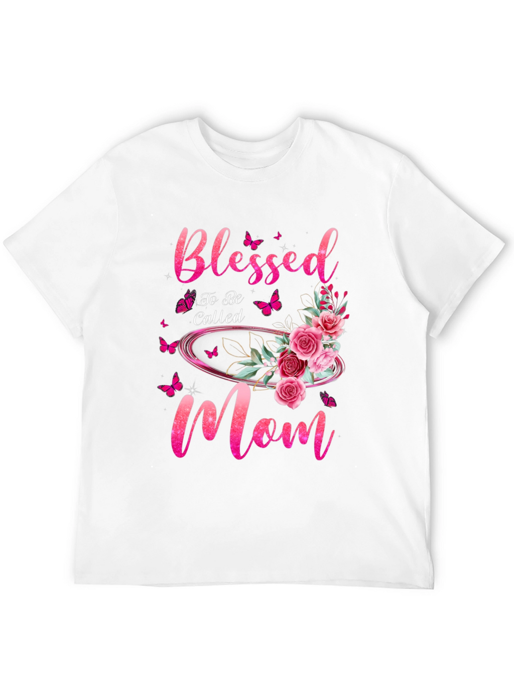 Blessed Mom Floral T-Shirt