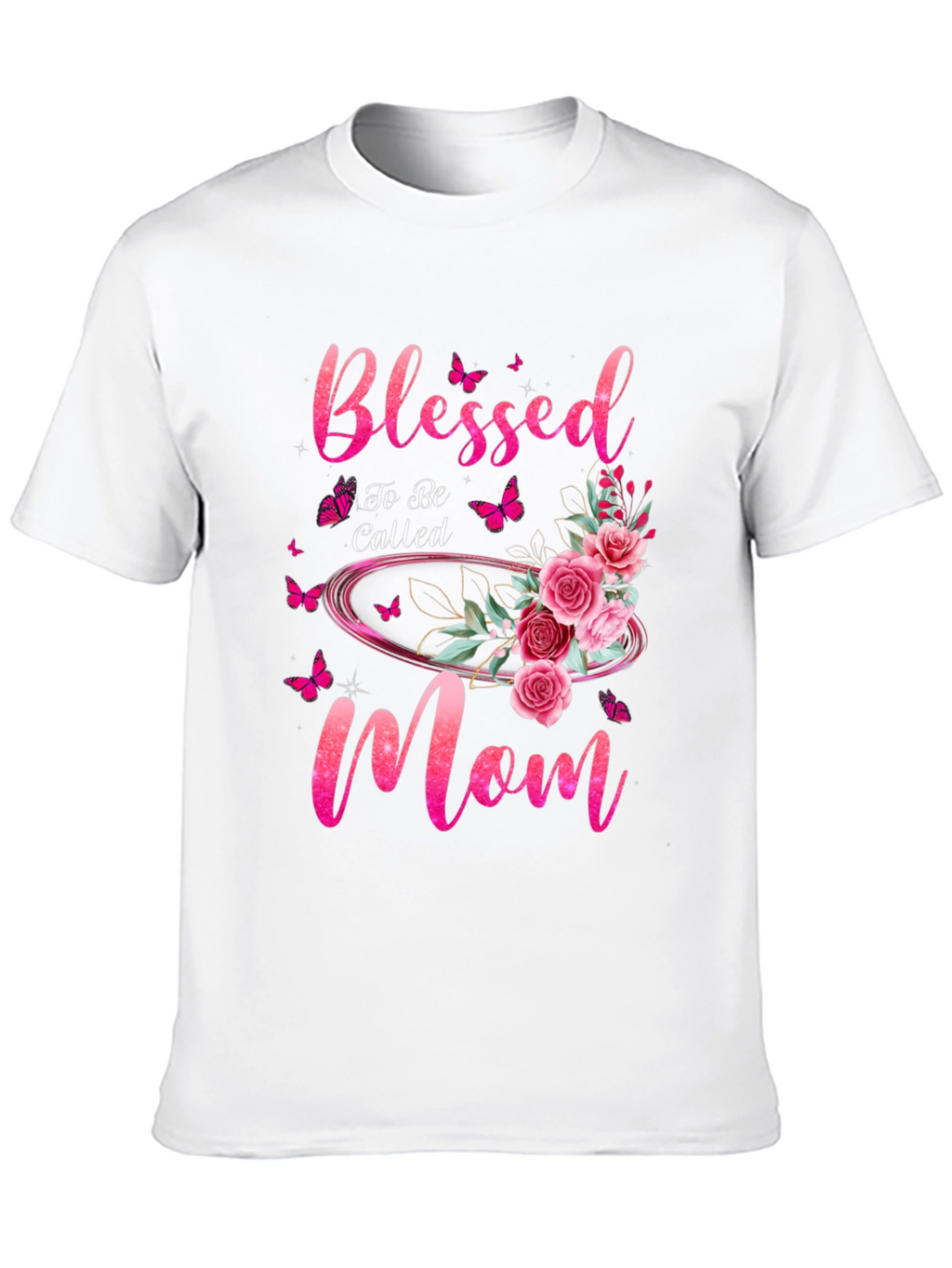 Blessed Mom Floral T-Shirt