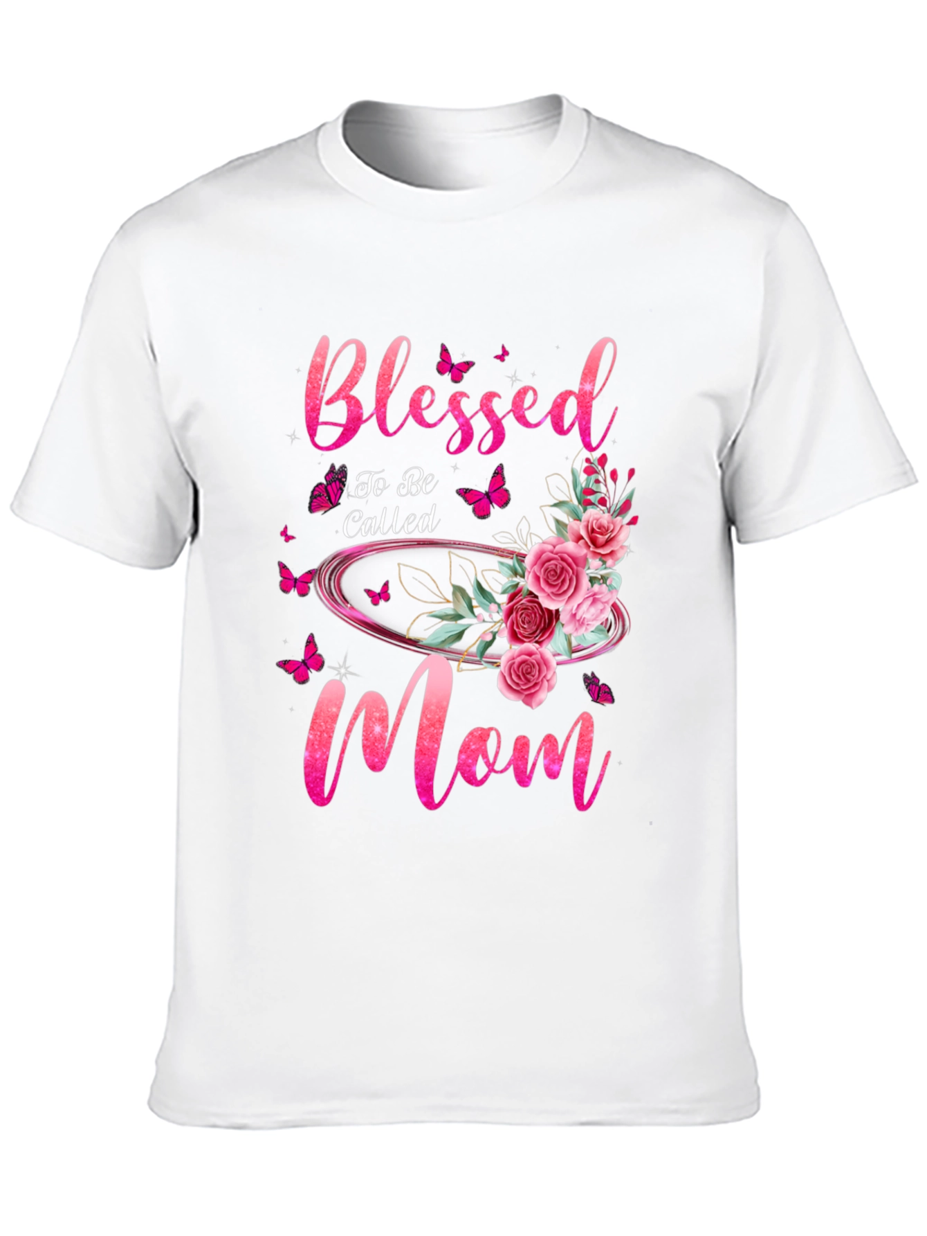 Blessed Mom Floral T-Shirt