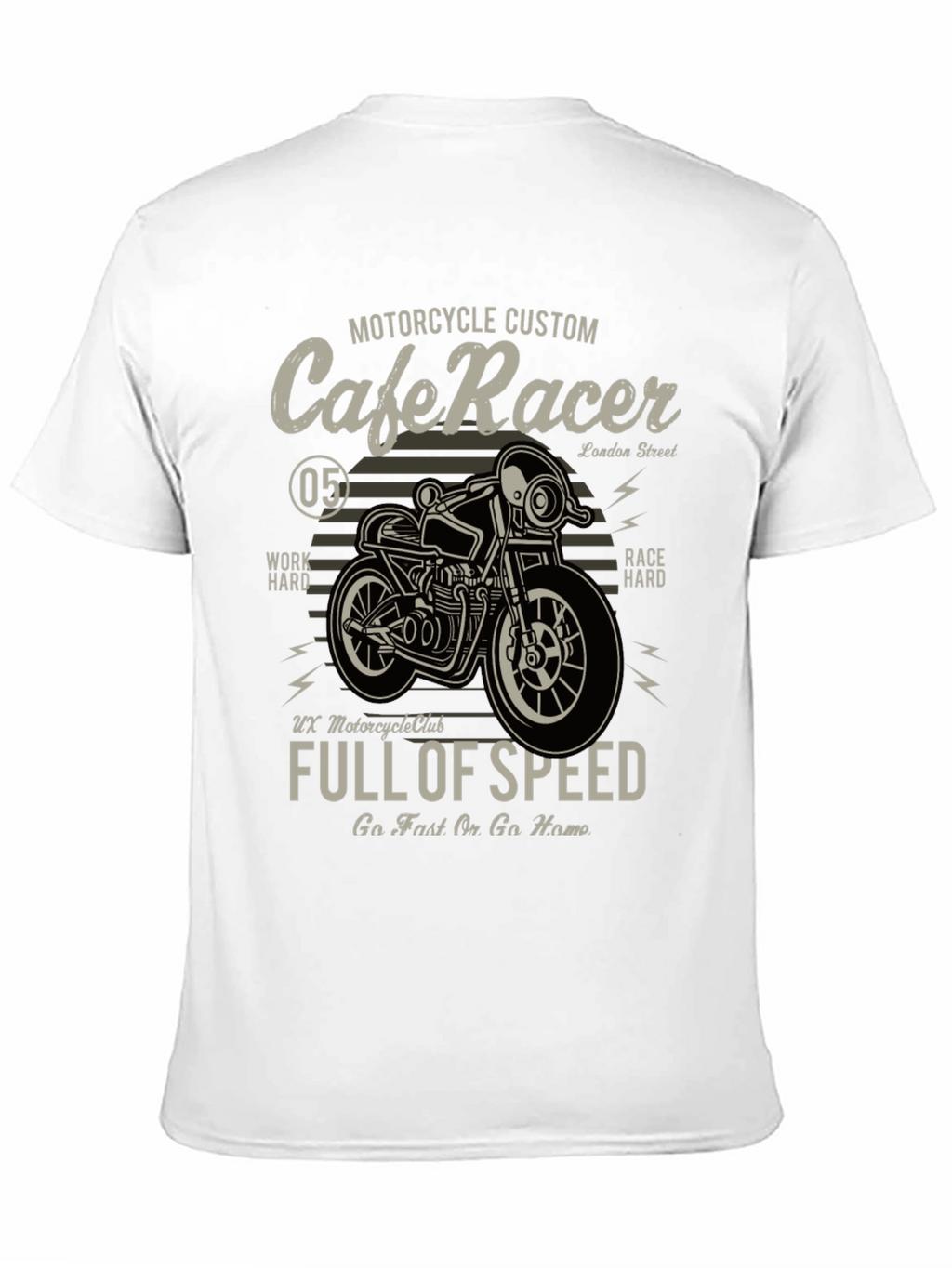 Cafe Racer Motorcycle Graphic T-Shirt