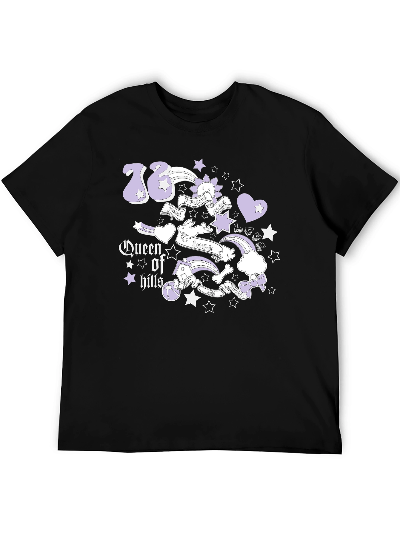 Queen of Hills Graphic Tee - Black
