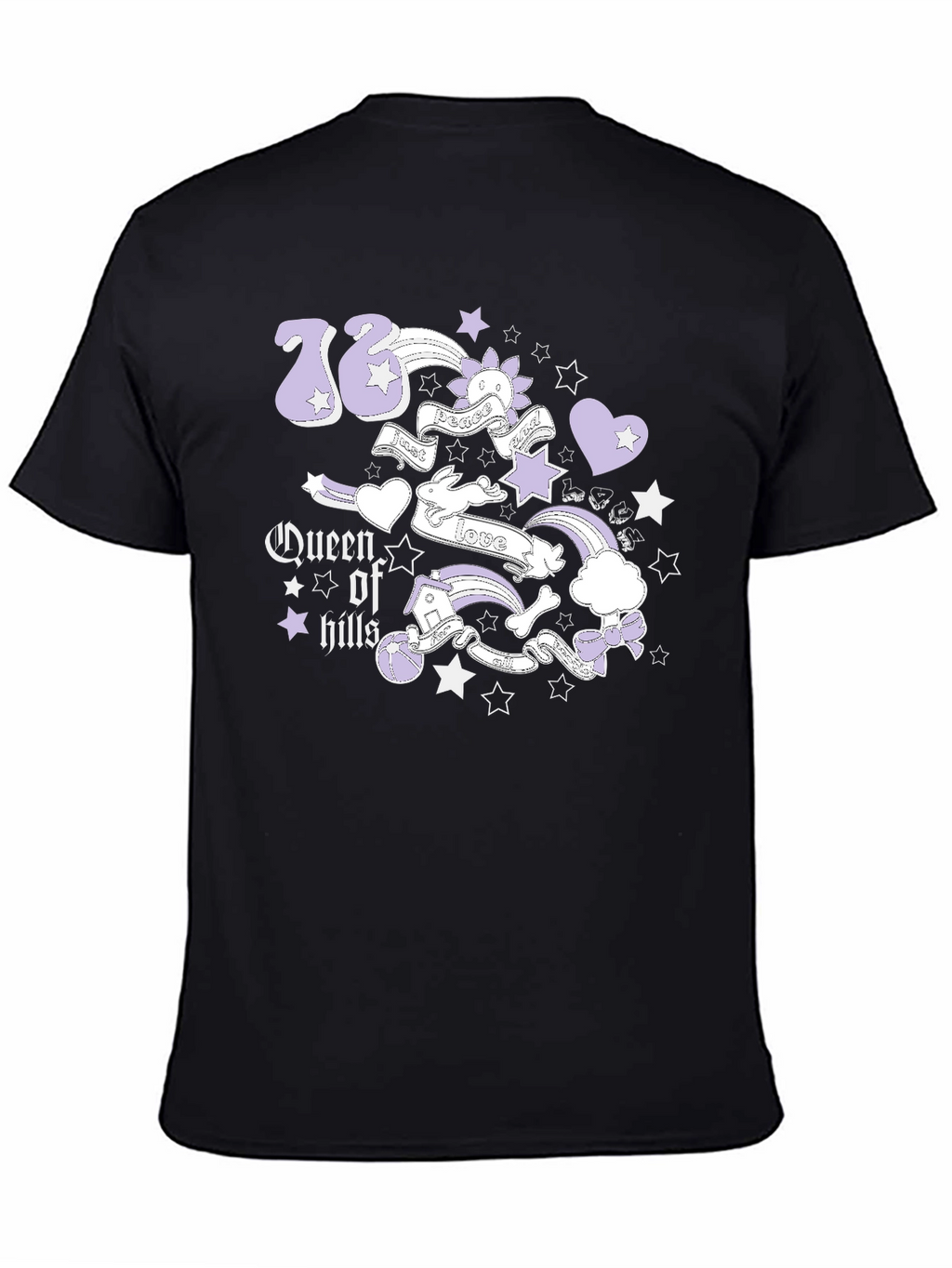 Queen of Hills Graphic Tee - Black