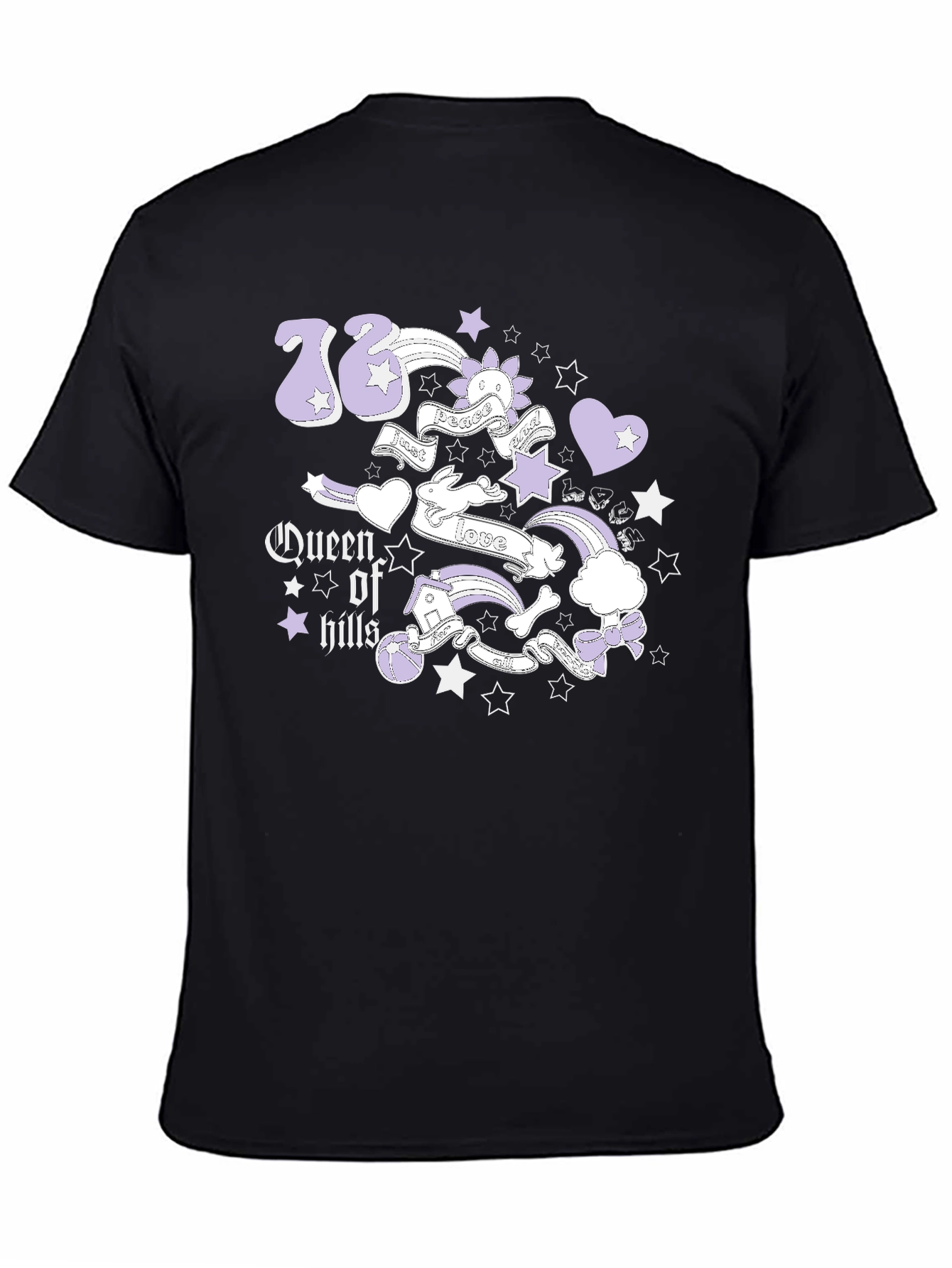 Queen of Hills Graphic Tee - Black