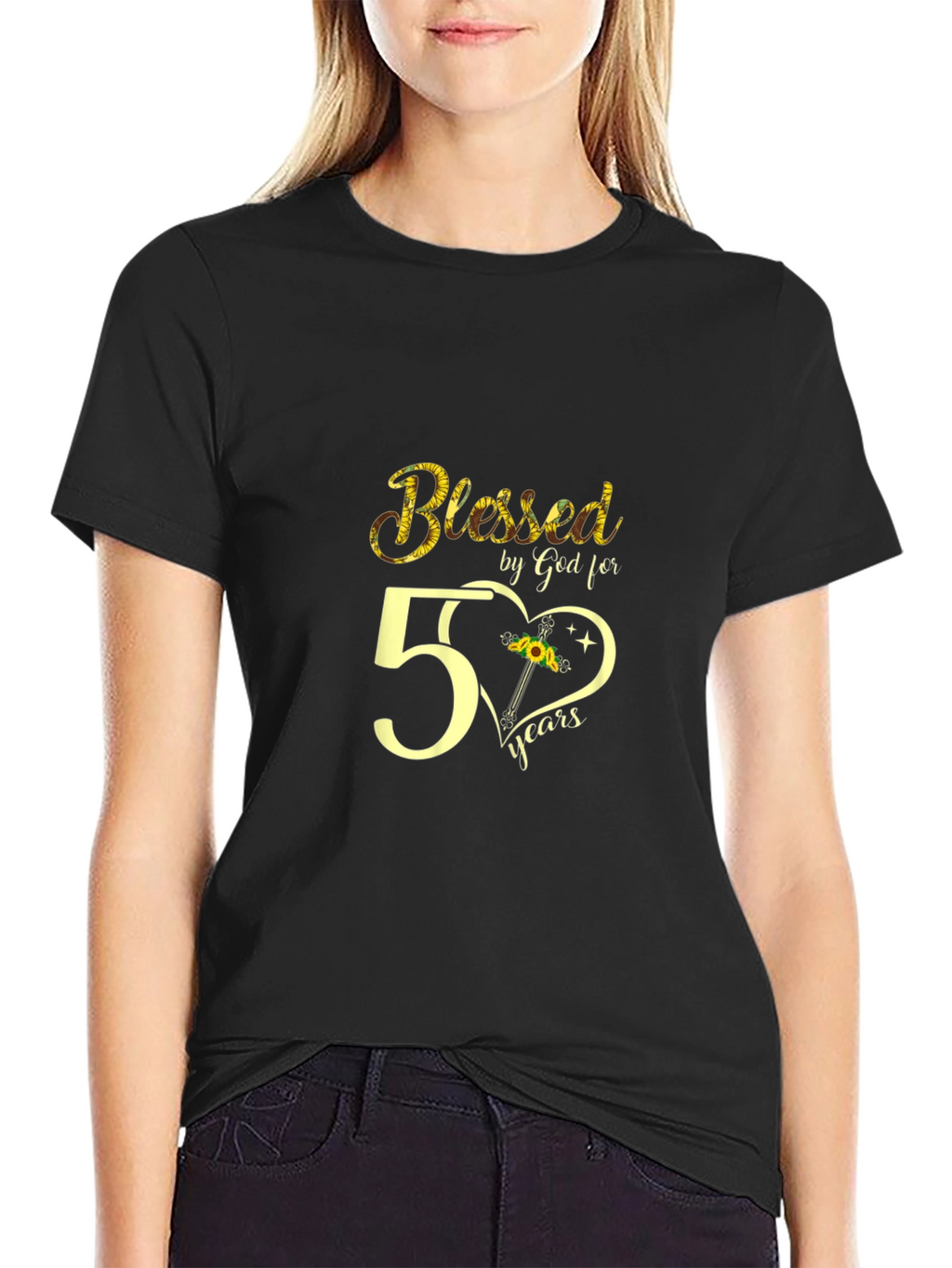 Blessed by God T-Shirt: 50th Birthday Gift