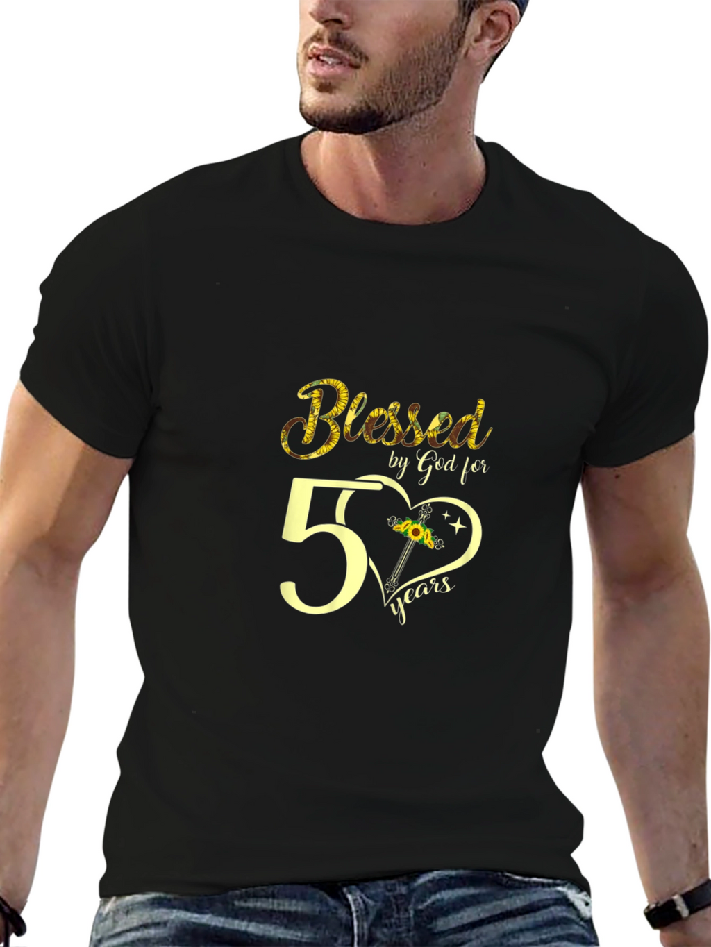 Blessed by God T-Shirt: 50th Birthday Gift