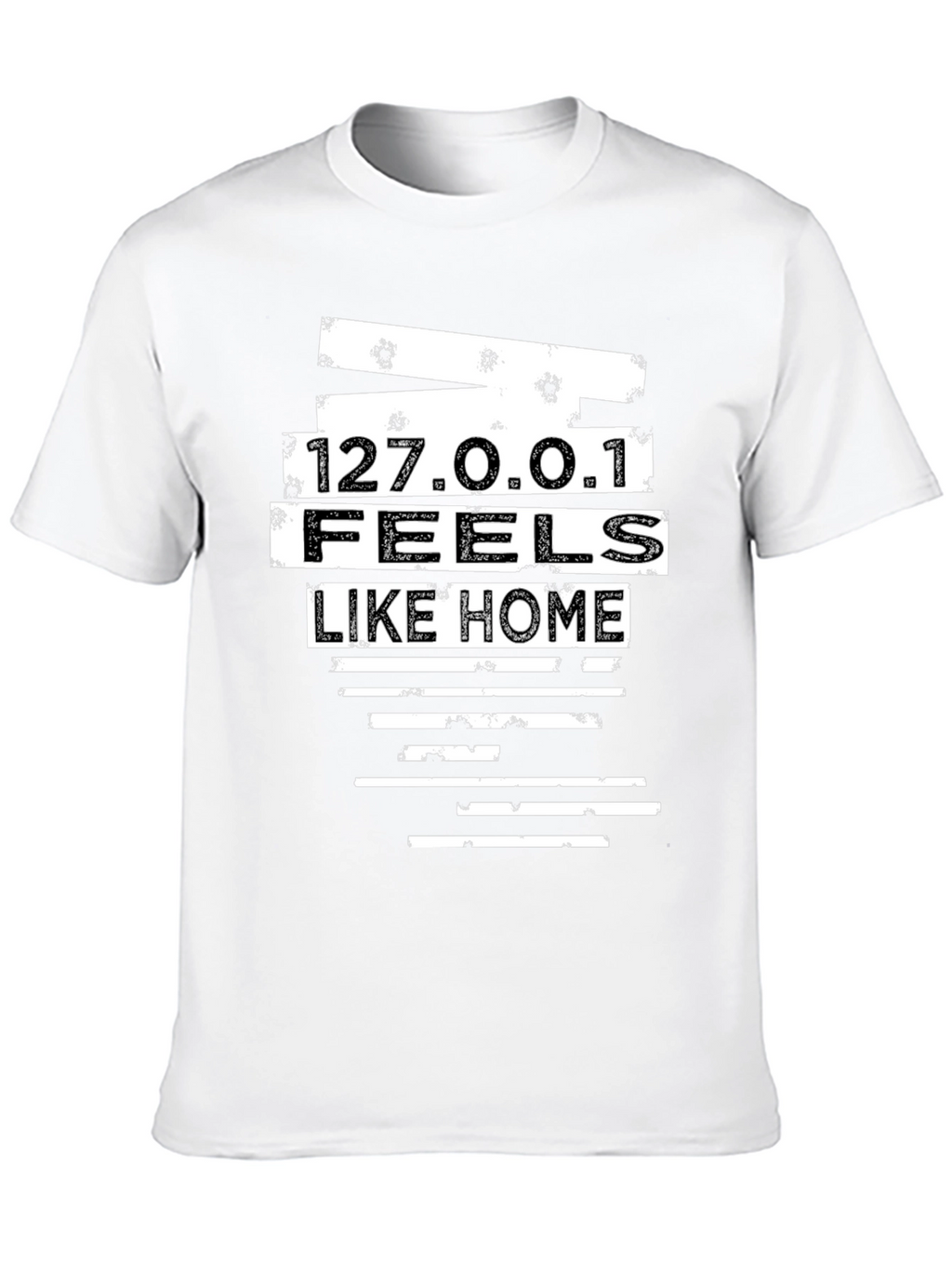 127.0.0.1 Feels Like Home Black T-Shirt