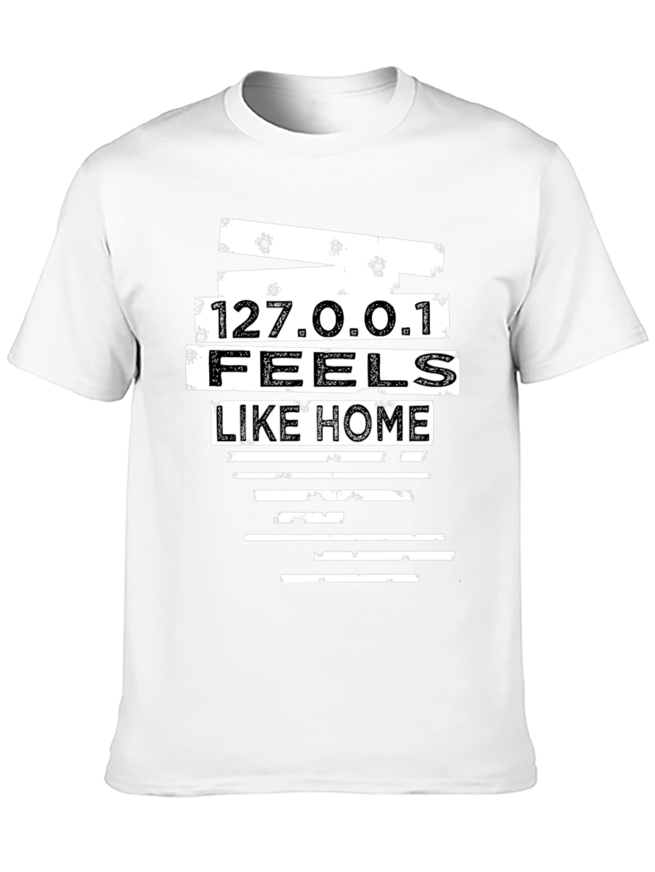 127.0.0.1 Feels Like Home Black T-Shirt