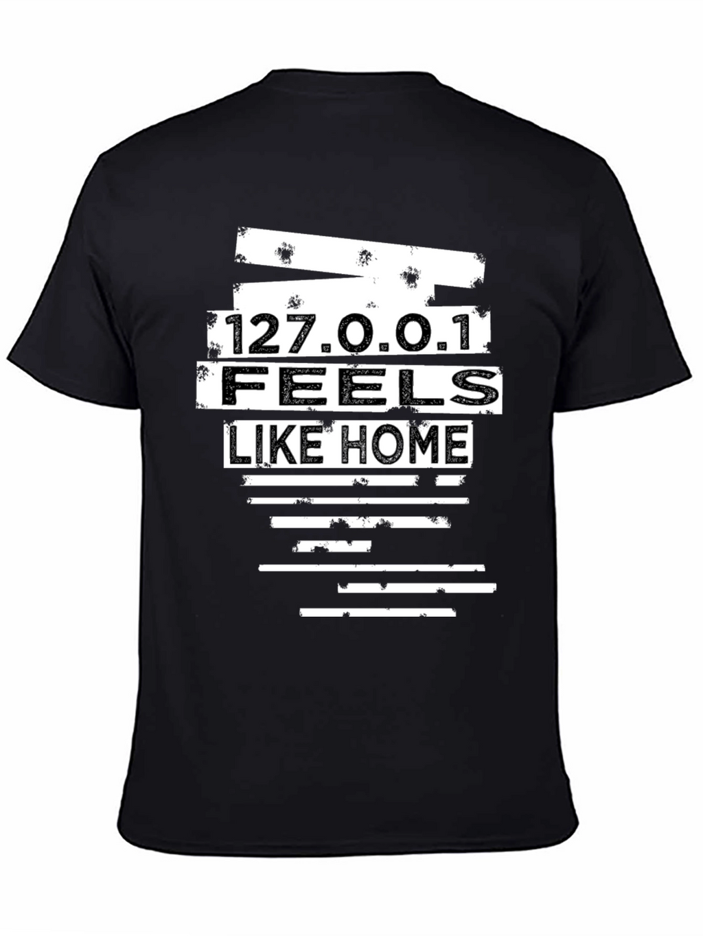 127.0.0.1 Feels Like Home Black T-Shirt