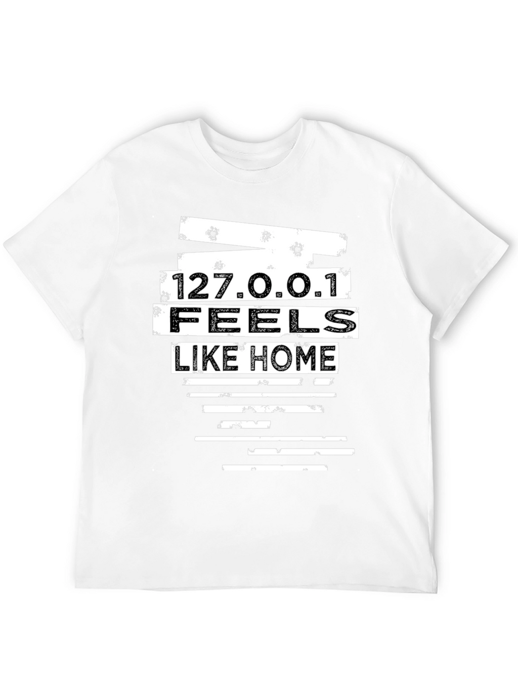 127.0.0.1 Feels Like Home Black T-Shirt