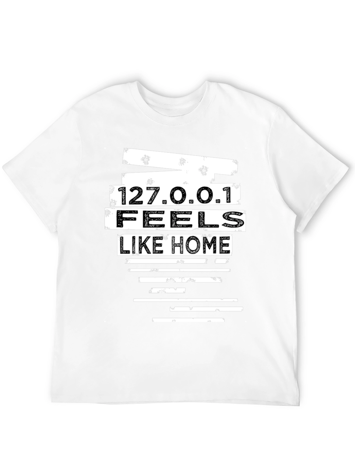 127.0.0.1 Feels Like Home Black T-Shirt