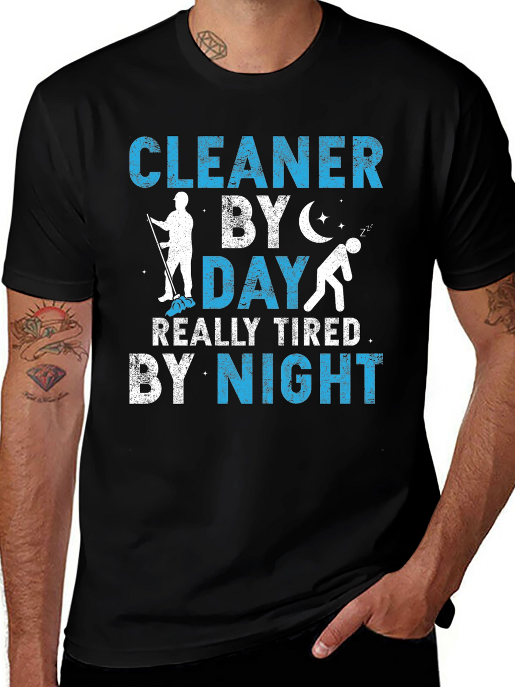 Cleaner By Day Graphic T-Shirt