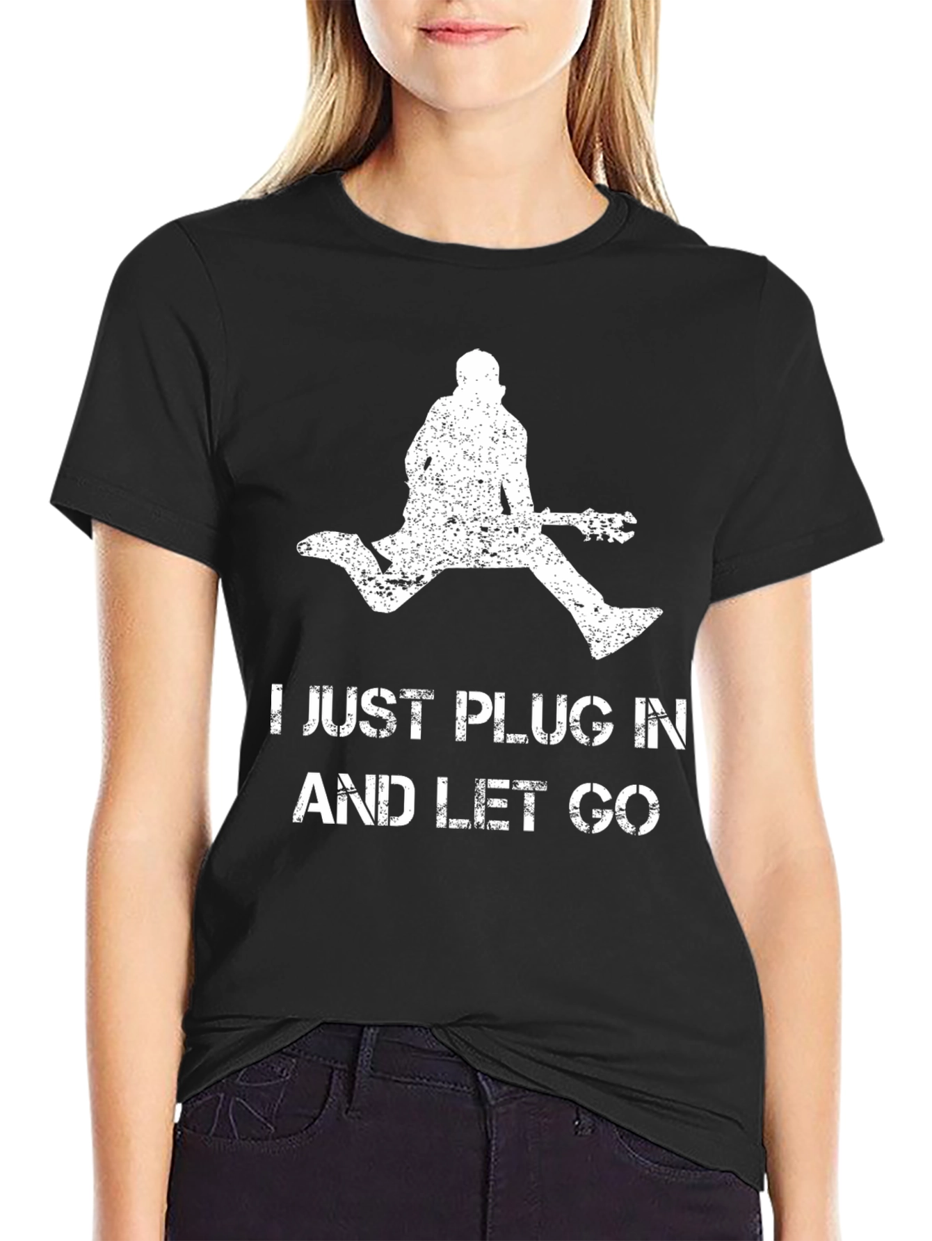 Just Plug In and Let Go Graphic Tee