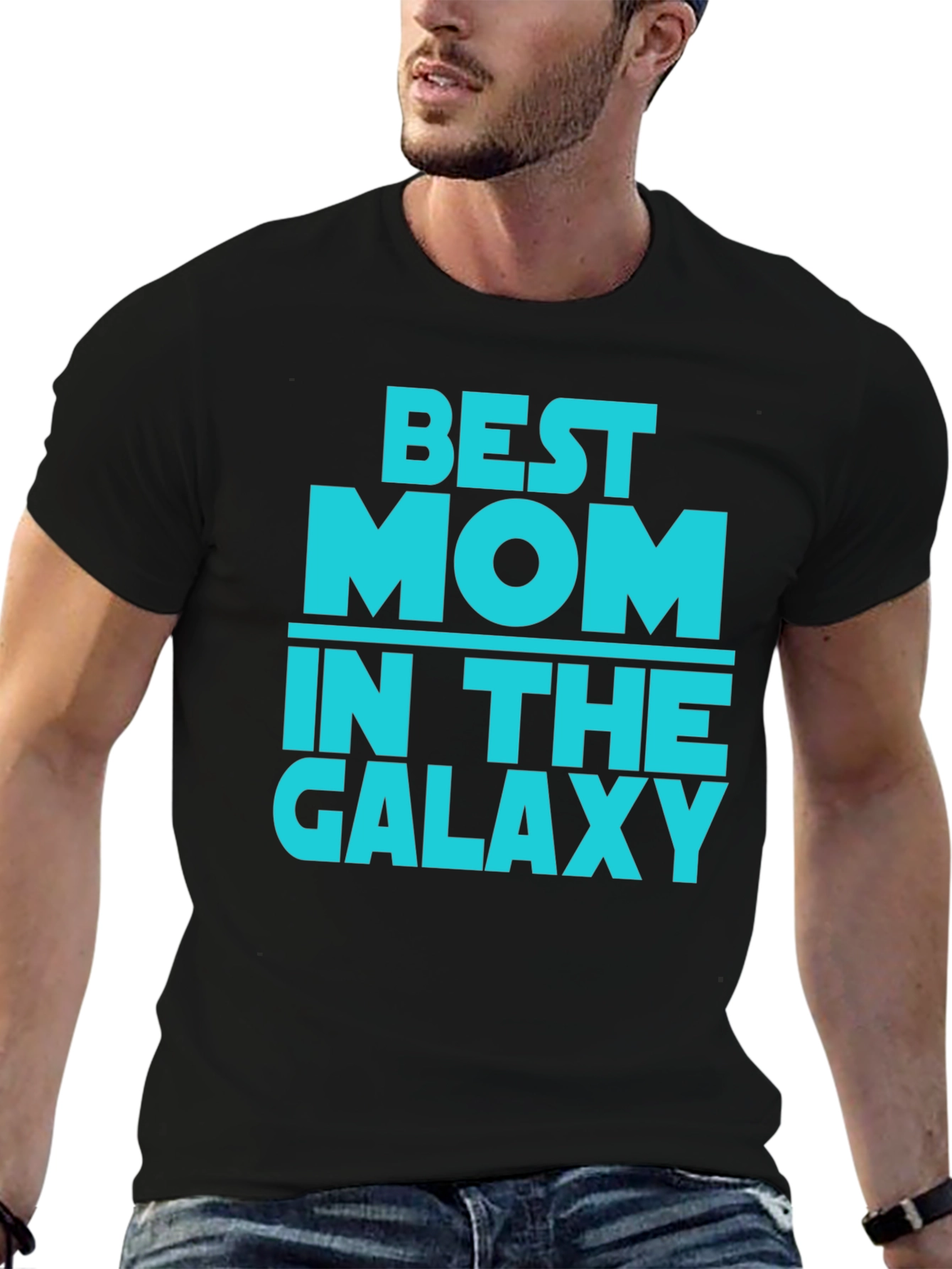 Best Mom in the Galaxy Black T-Shirt