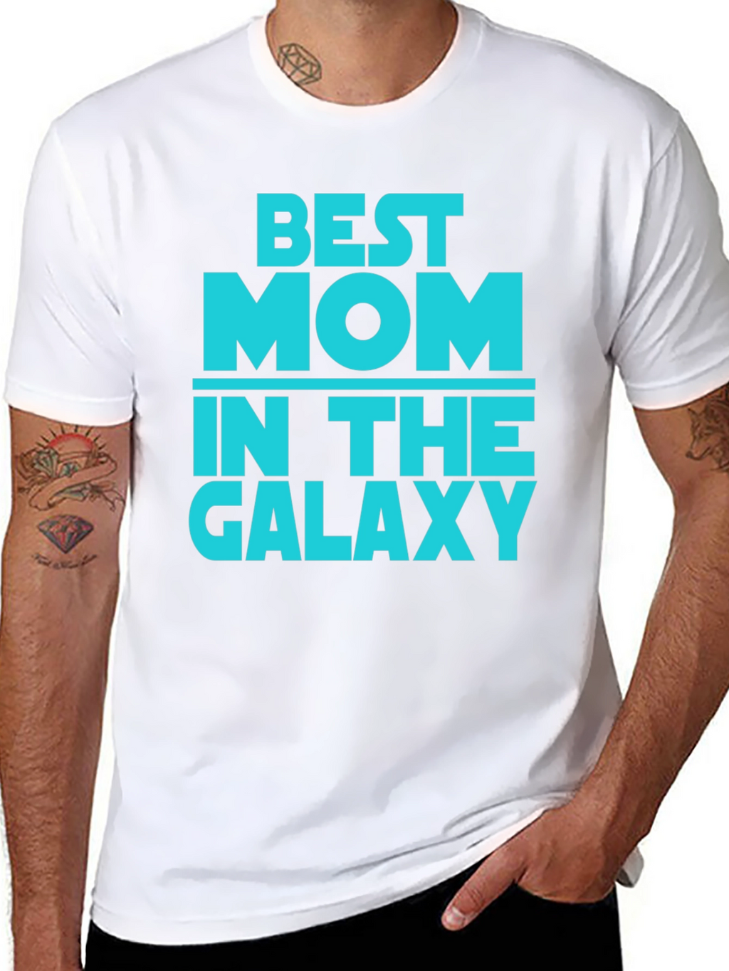 Best Mom in the Galaxy Black T-Shirt