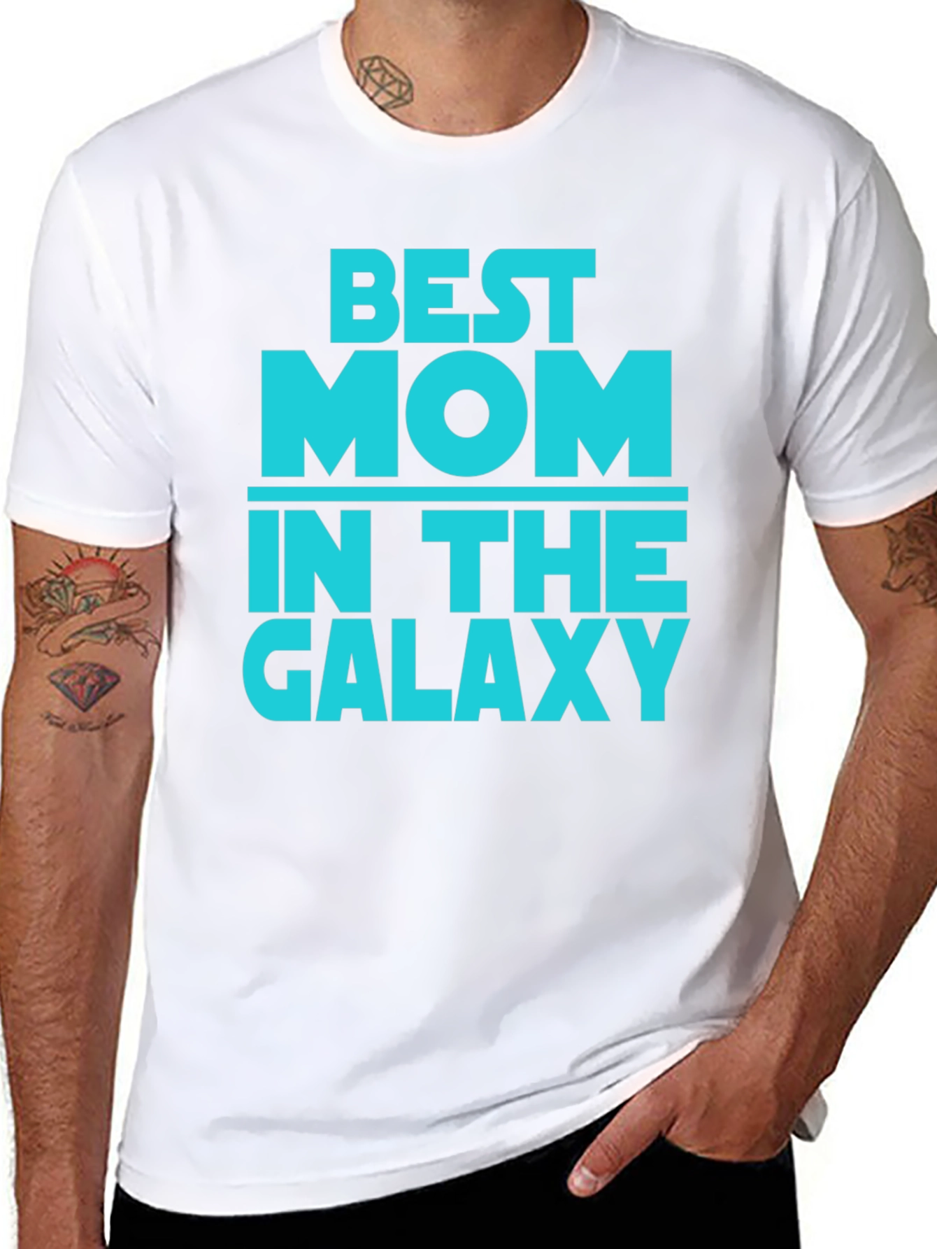 Best Mom in the Galaxy Black T-Shirt
