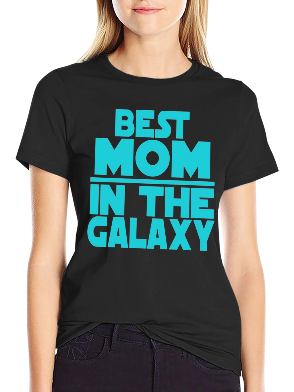 Best Mom in the Galaxy Black T-Shirt