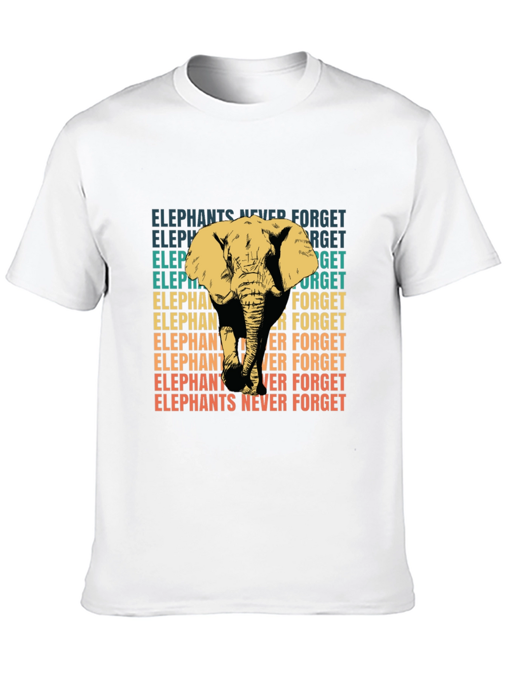Elephants Never Forget Graphic T-Shirt