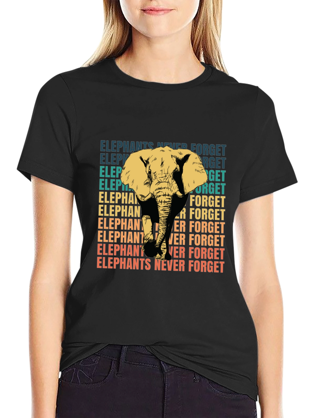 Elephants Never Forget Graphic T-Shirt