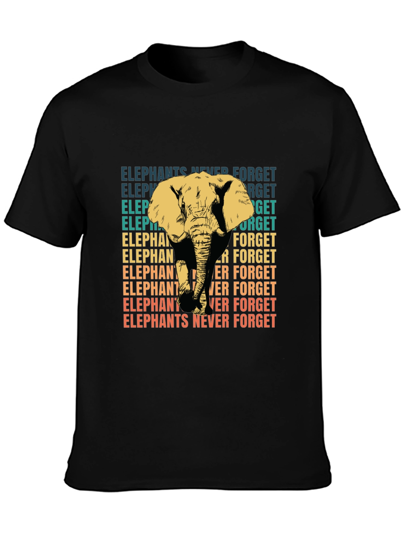 Elephants Never Forget Graphic T-Shirt