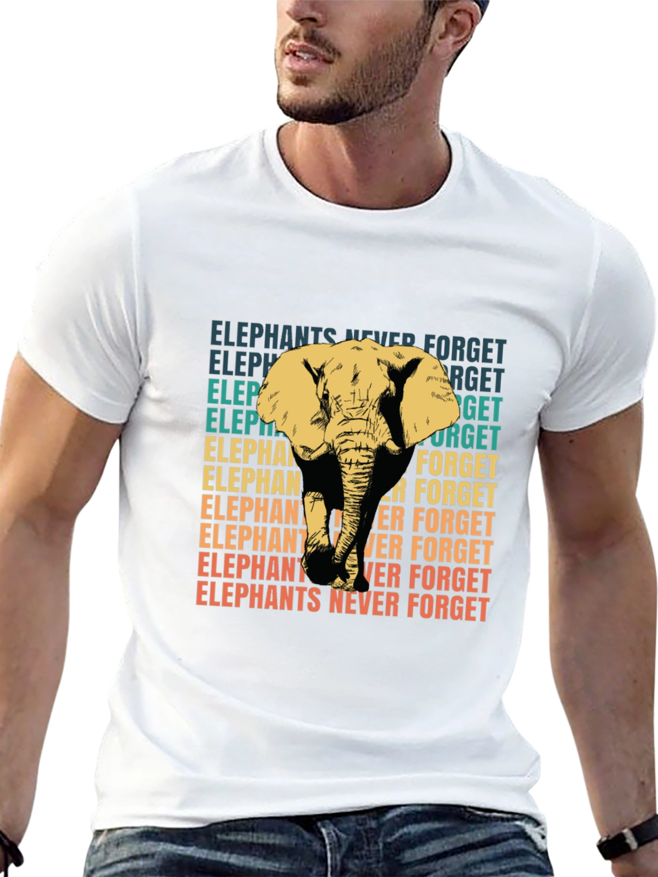 Elephants Never Forget Graphic T-Shirt