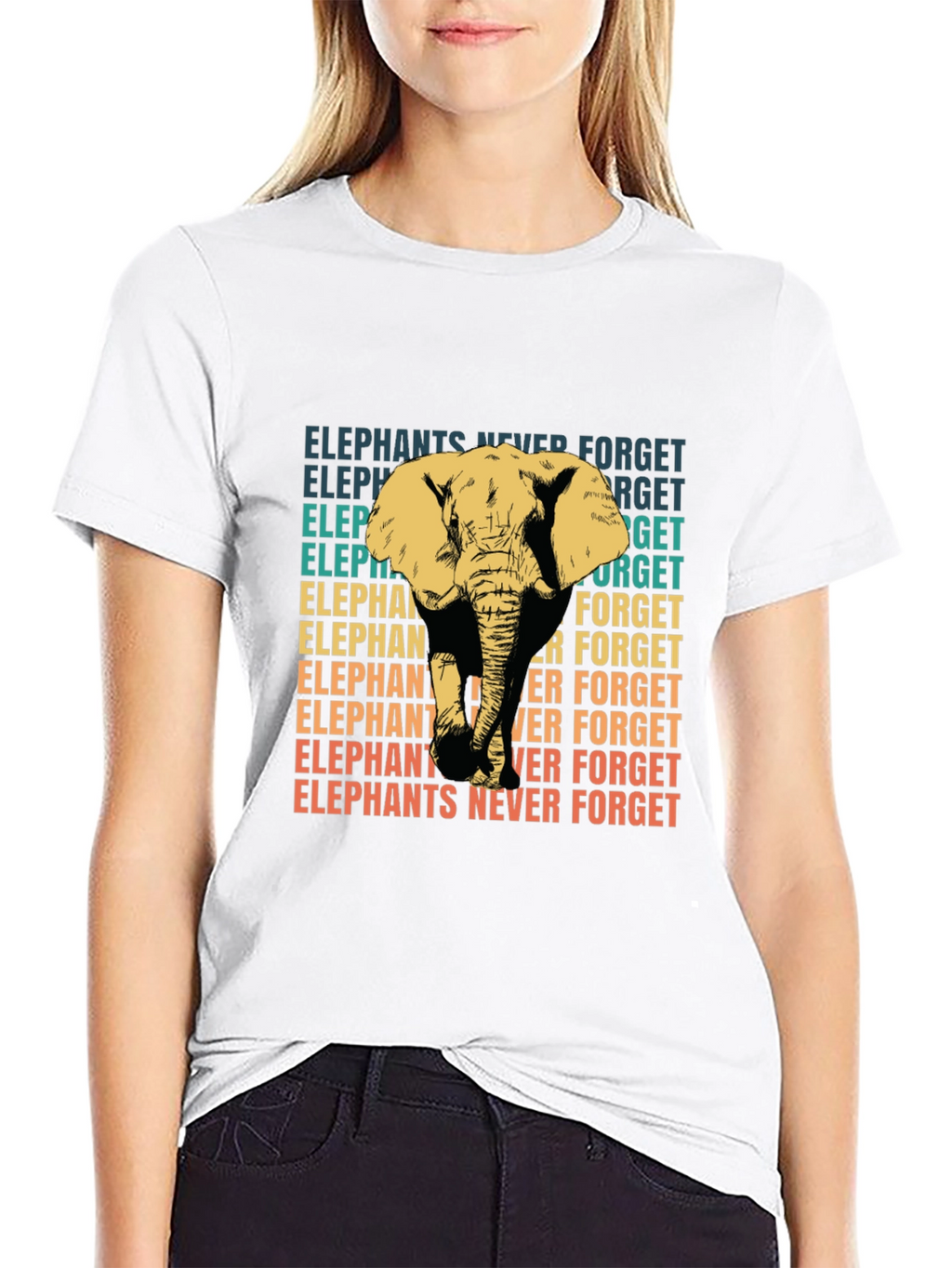 Elephants Never Forget Graphic T-Shirt