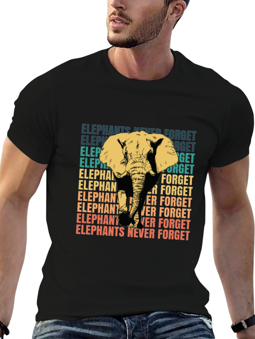 Elephants Never Forget Graphic T-Shirt