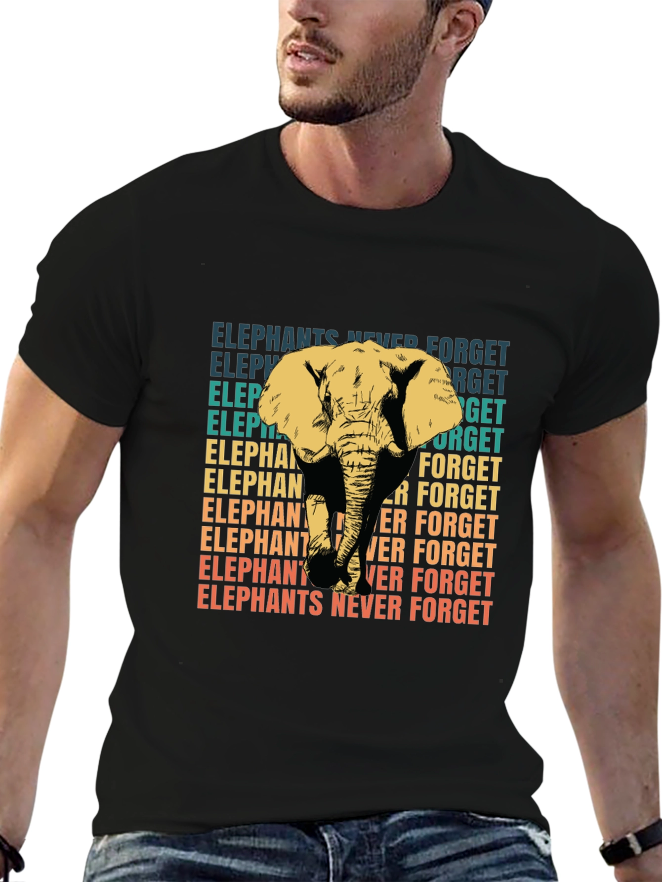 Elephants Never Forget Graphic T-Shirt