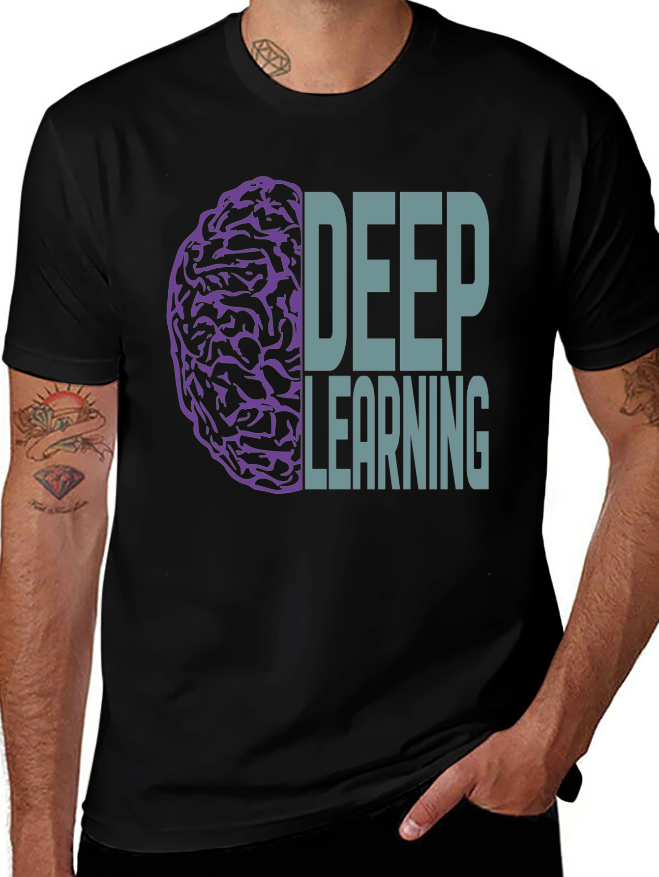 Deep Learning Brain Graphic T-Shirt