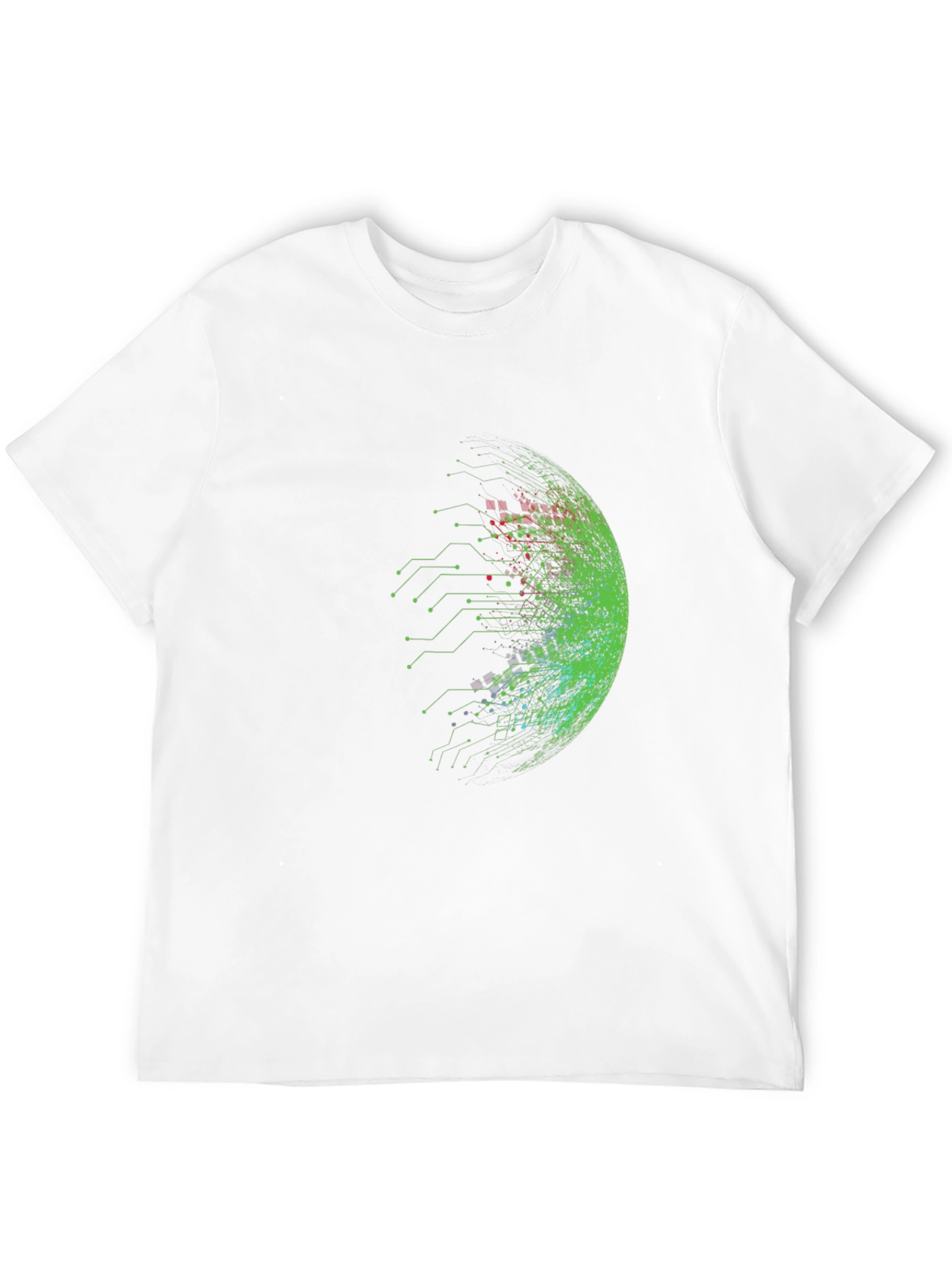 Cyberpunk Sphere Graphic Tee - Black