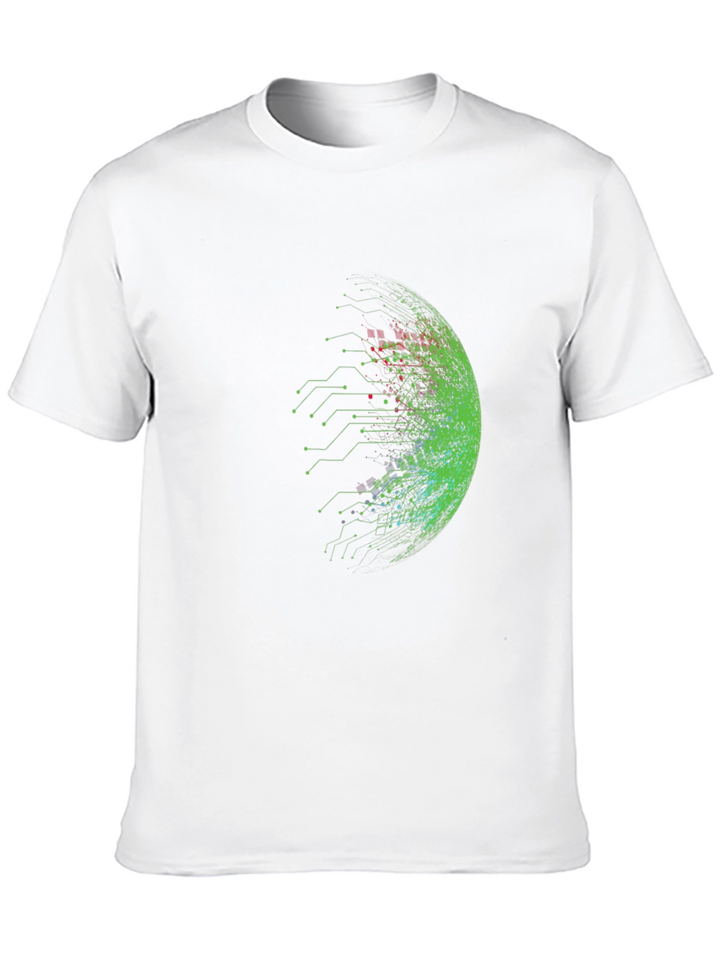 Cyberpunk Sphere Graphic Tee - Black