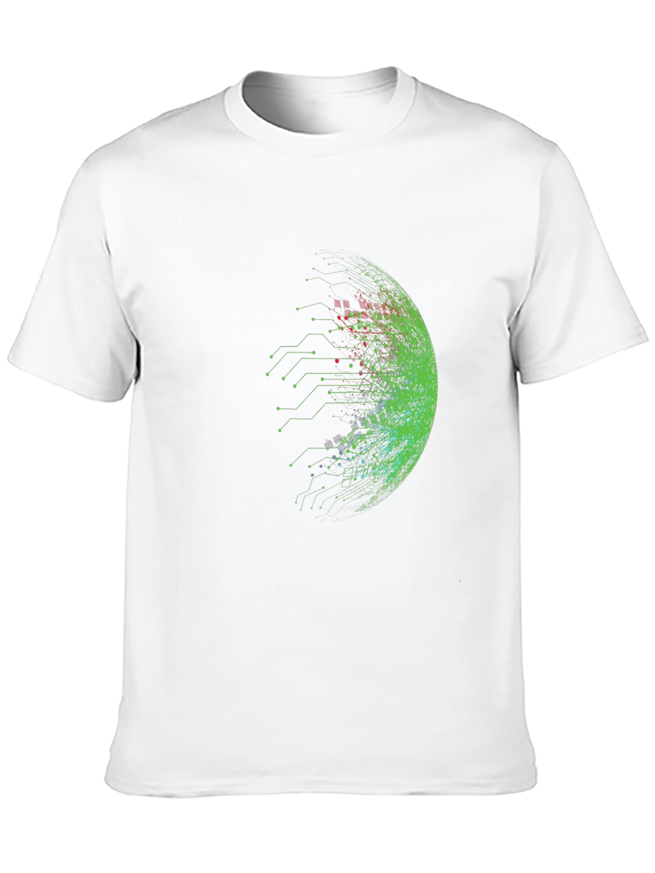 Cyberpunk Sphere Graphic Tee - Black