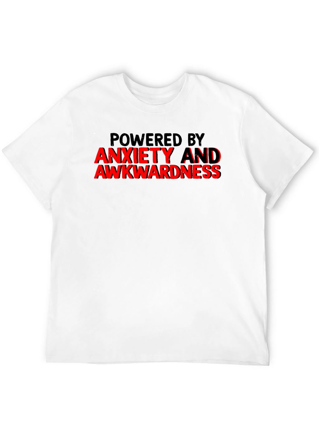 Anxiety Awkwardness Graphic Tee Funny Slogan T-Shirt