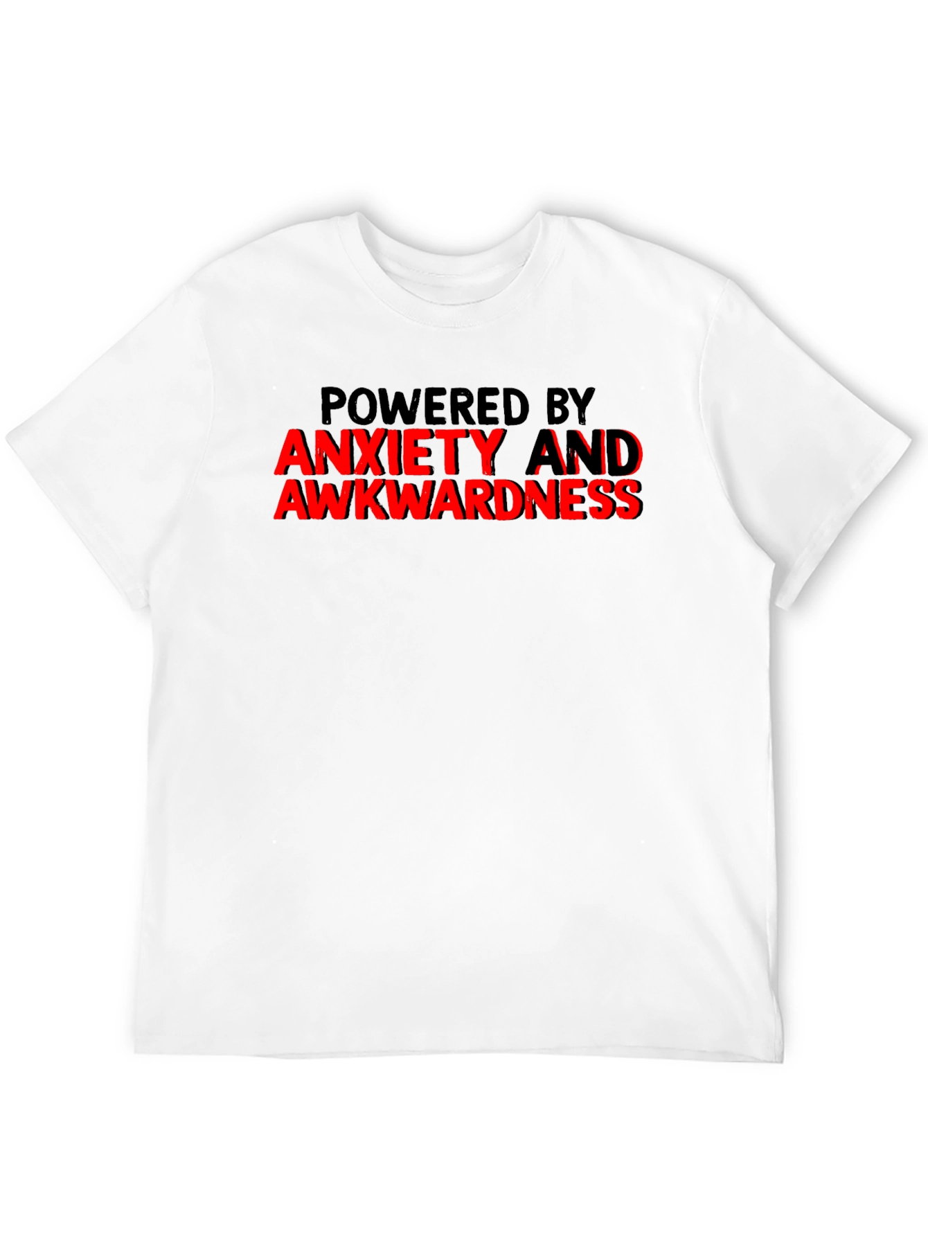Anxiety Awkwardness Graphic Tee Funny Slogan T-Shirt
