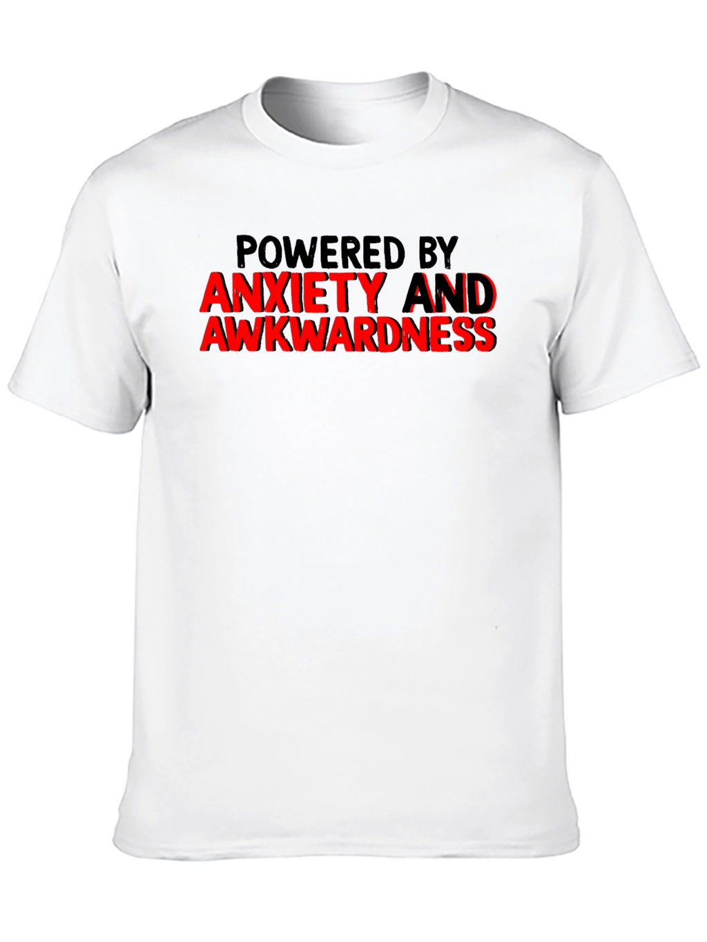 Anxiety Awkwardness Graphic Tee Funny Slogan T-Shirt