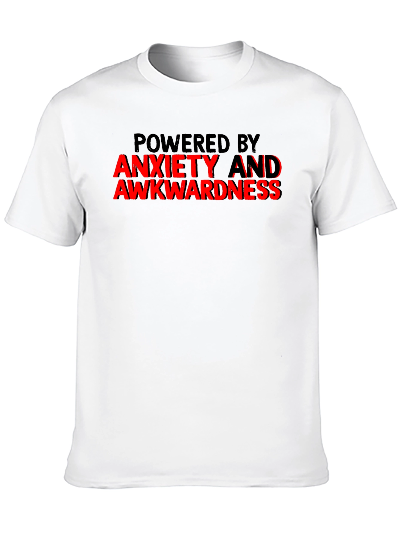 Anxiety Awkwardness Graphic Tee Funny Slogan T-Shirt