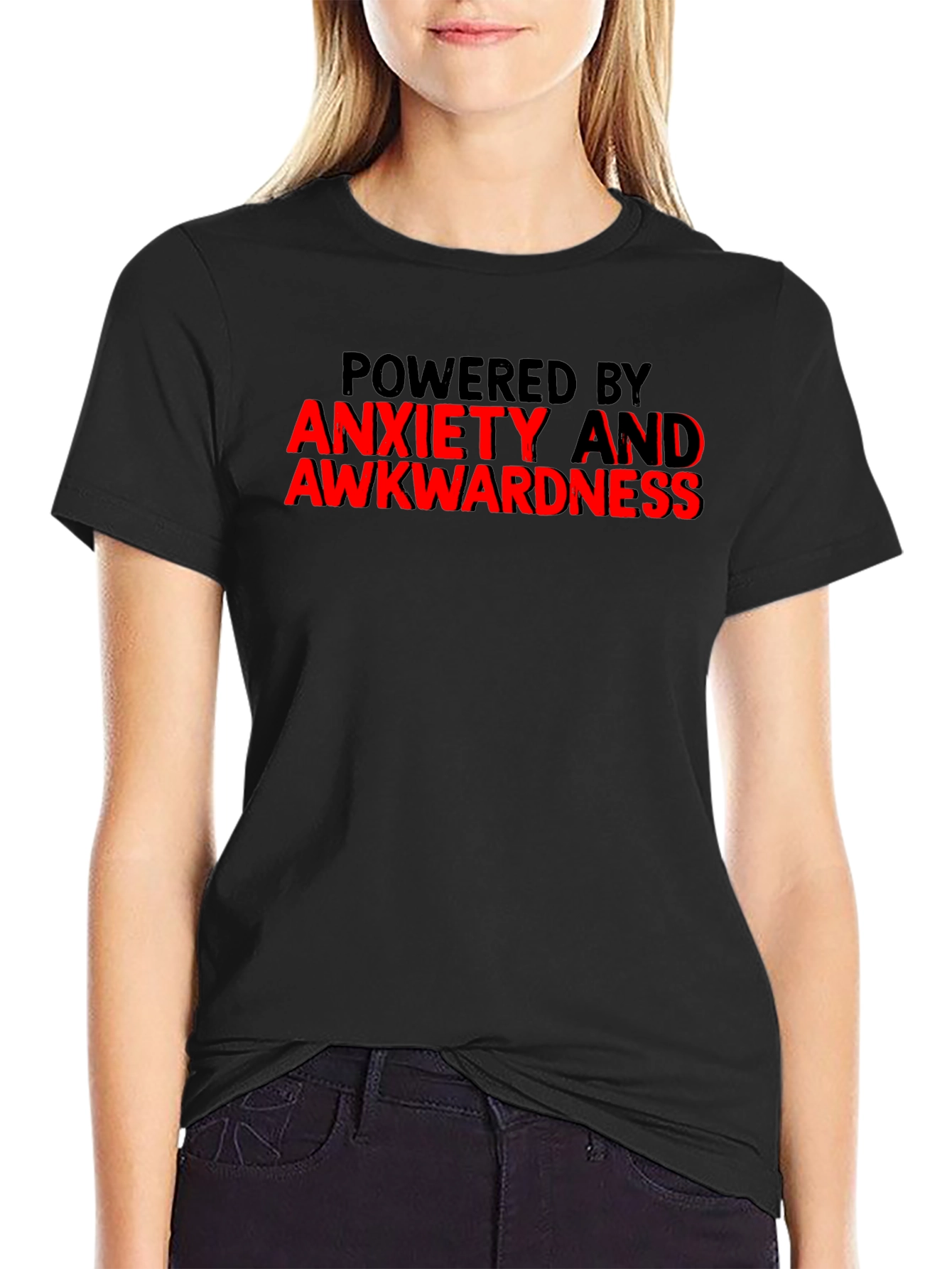 Anxiety Awkwardness Graphic Tee Funny Slogan T-Shirt