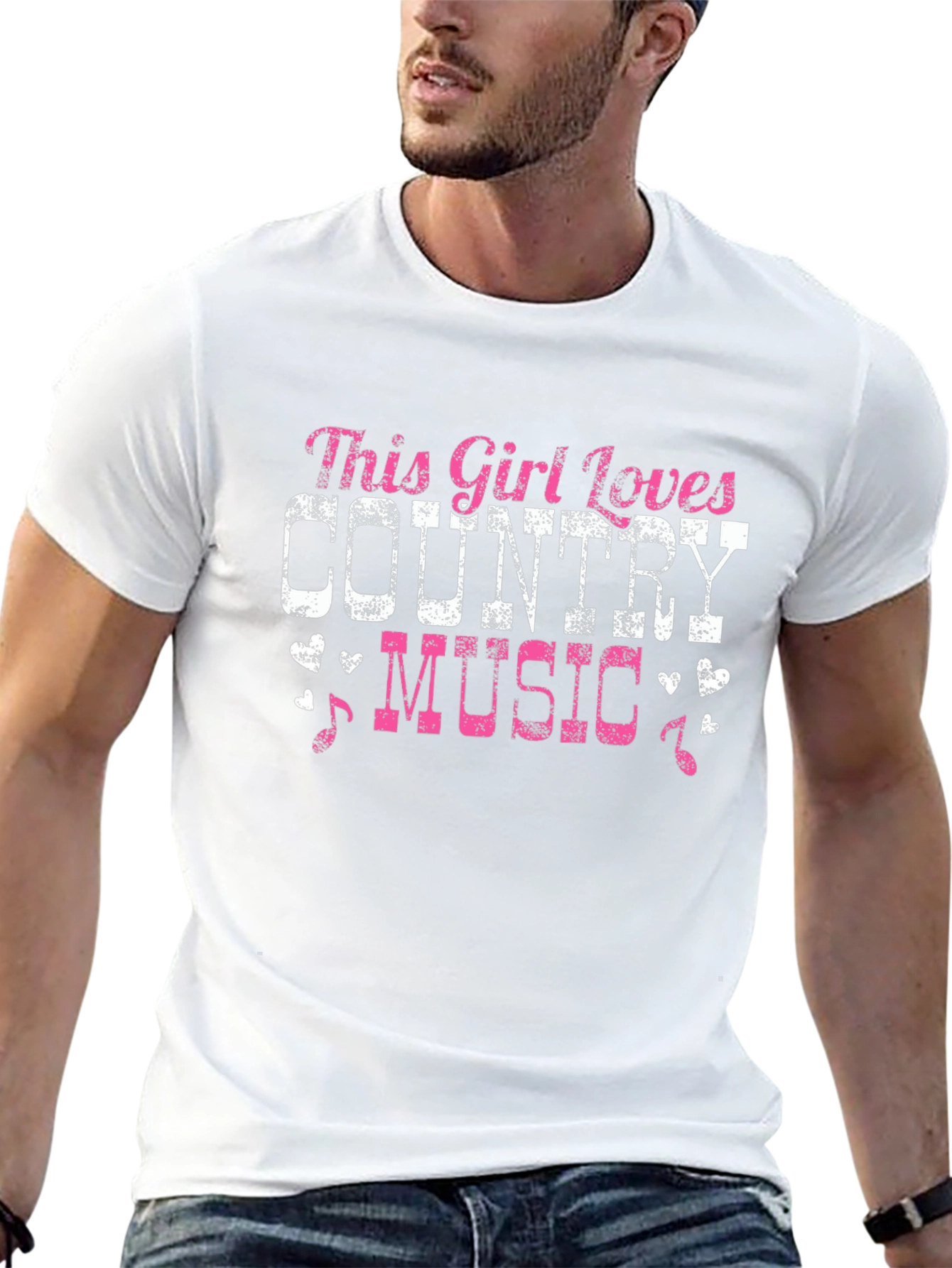 Country Music Lover T-Shirt - This Girl Loves Country