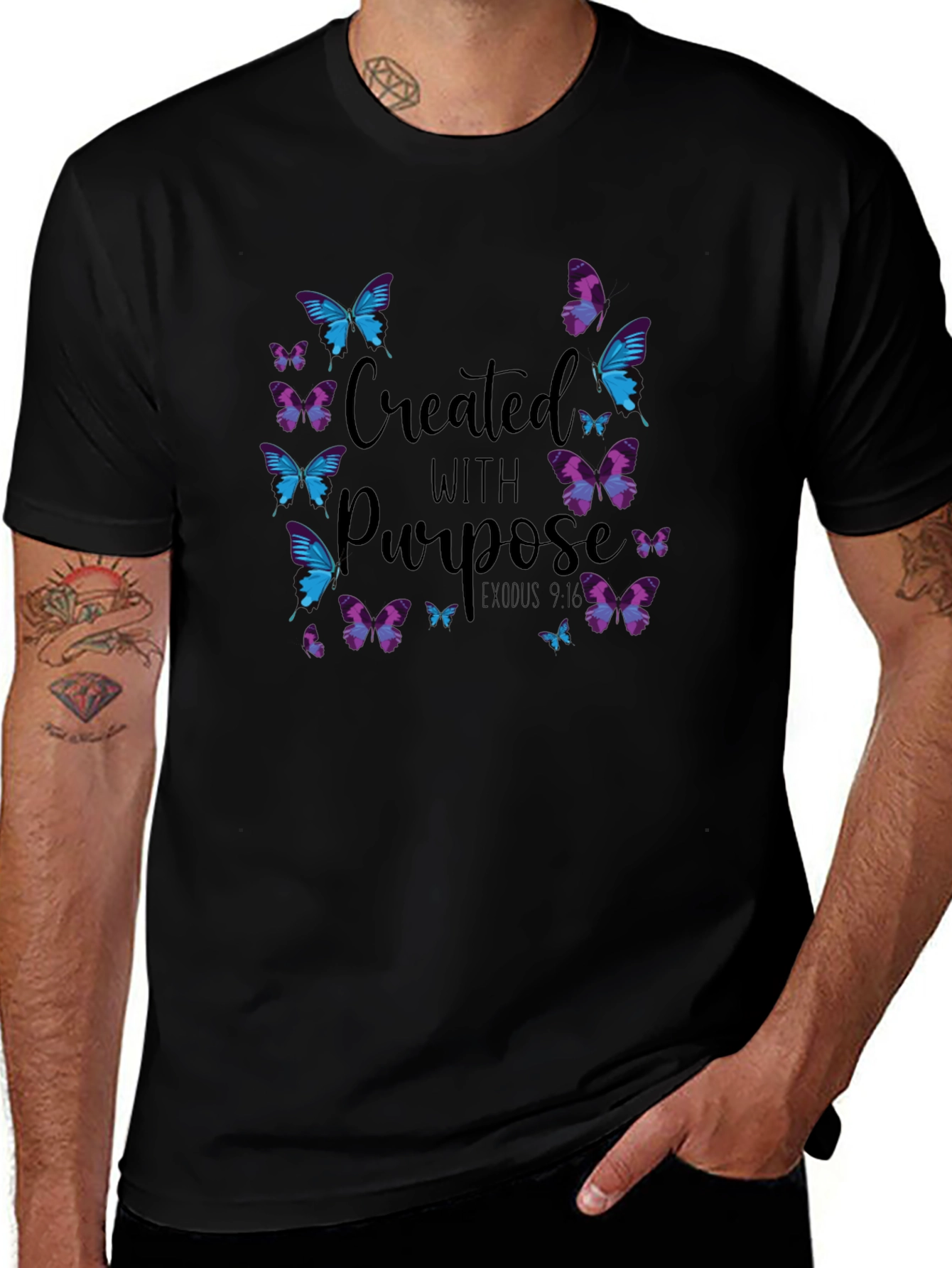 Created With Purpose Butterfly T-Shirt