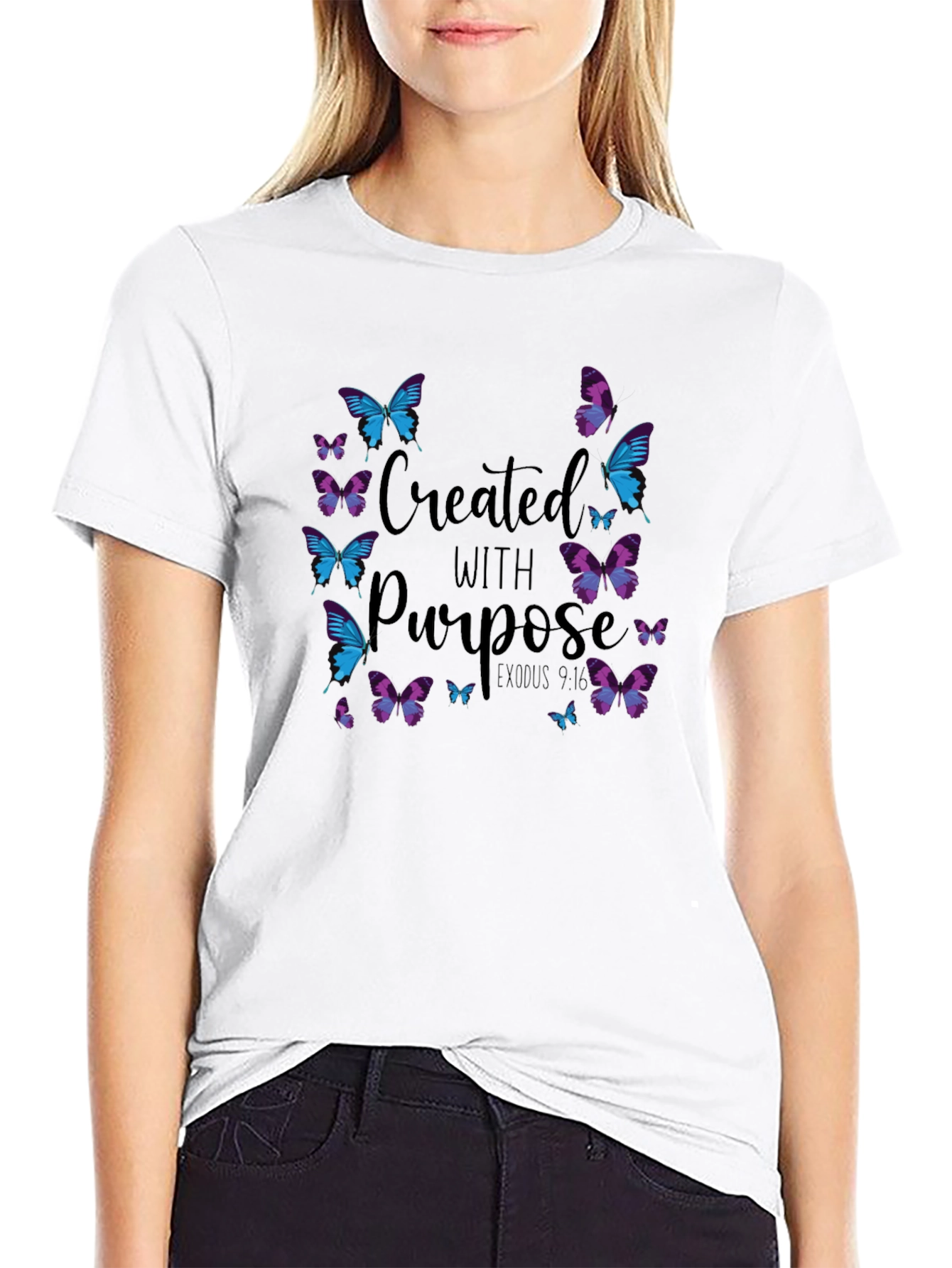 Created With Purpose Butterfly T-Shirt
