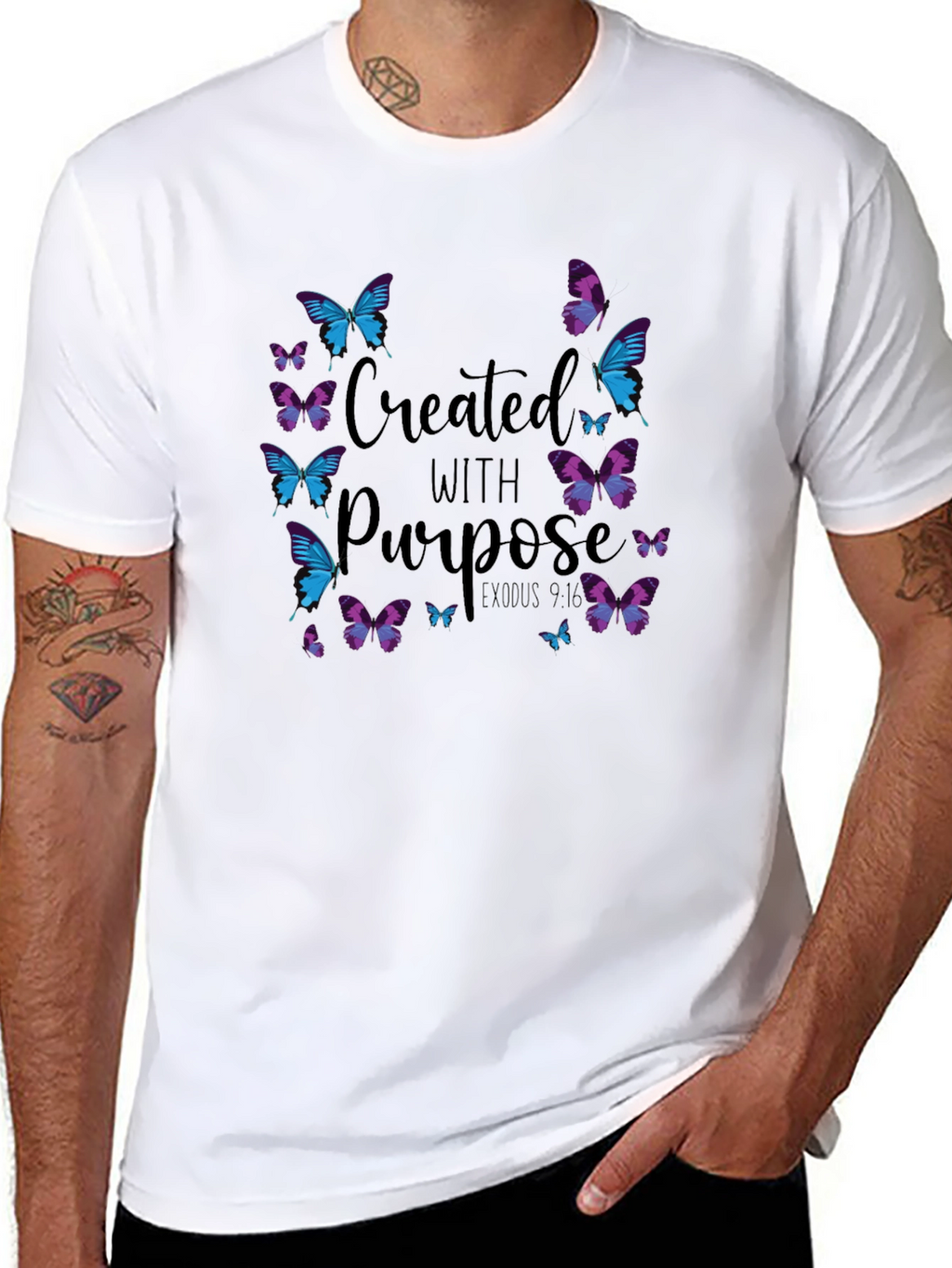 Created With Purpose Butterfly T-Shirt